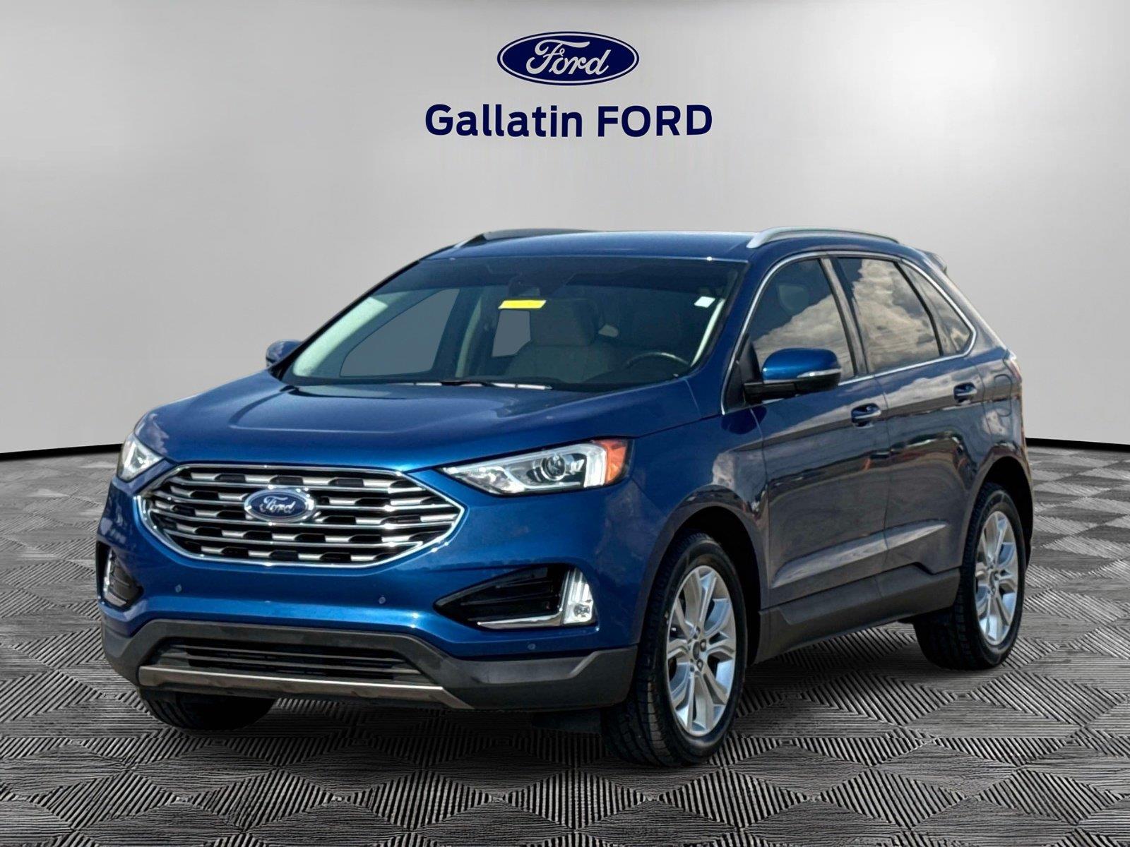 Atlas Blue 2020 Ford Edge SUV / Crossover Front-Wheel Drive 8-Speed Automatic