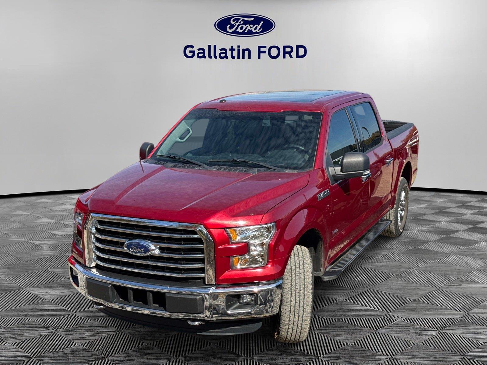 Ruby Red Metallic Tinted Clearcoat 2016 Ford F-150 Pickup Truck Four-Wheel Drive 6-Speed Automatic