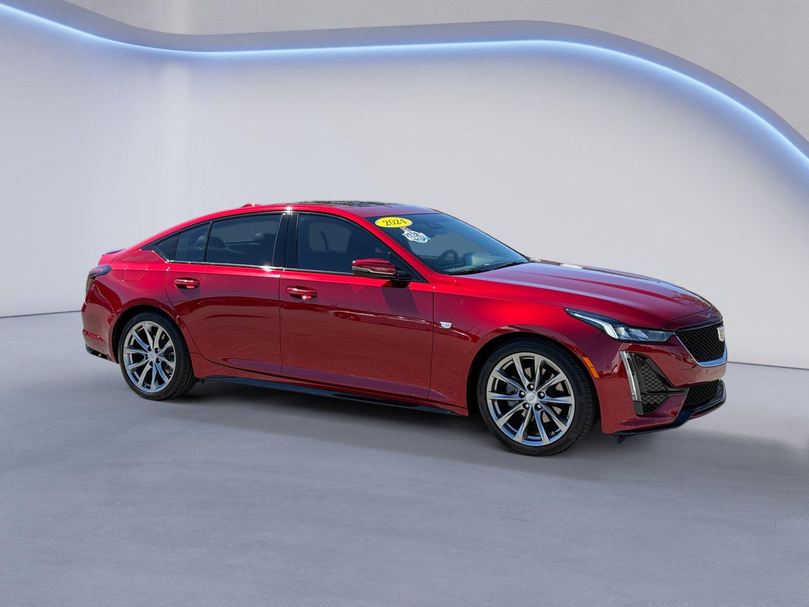 Radiant Red Tintcoat 2024 Cadillac CT5 Sedan Rear-Wheel Drive Automatic