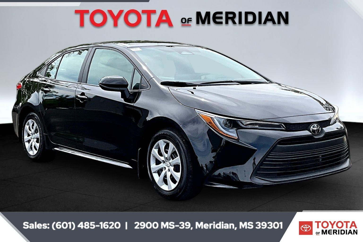 Midnight Black Metallic 2025 Toyota Corolla LE FWD Sedan Front-Wheel Drive Continuously Variable Transmission