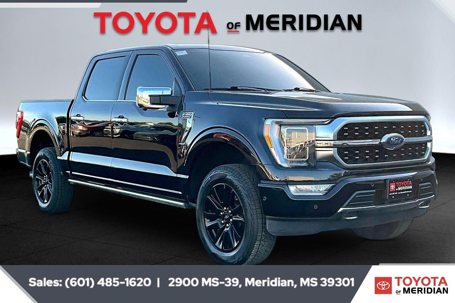 Agate Black 2023 Ford F-150 Platinum SuperCrew 4WD Pickup Truck Four-Wheel Drive Automatic