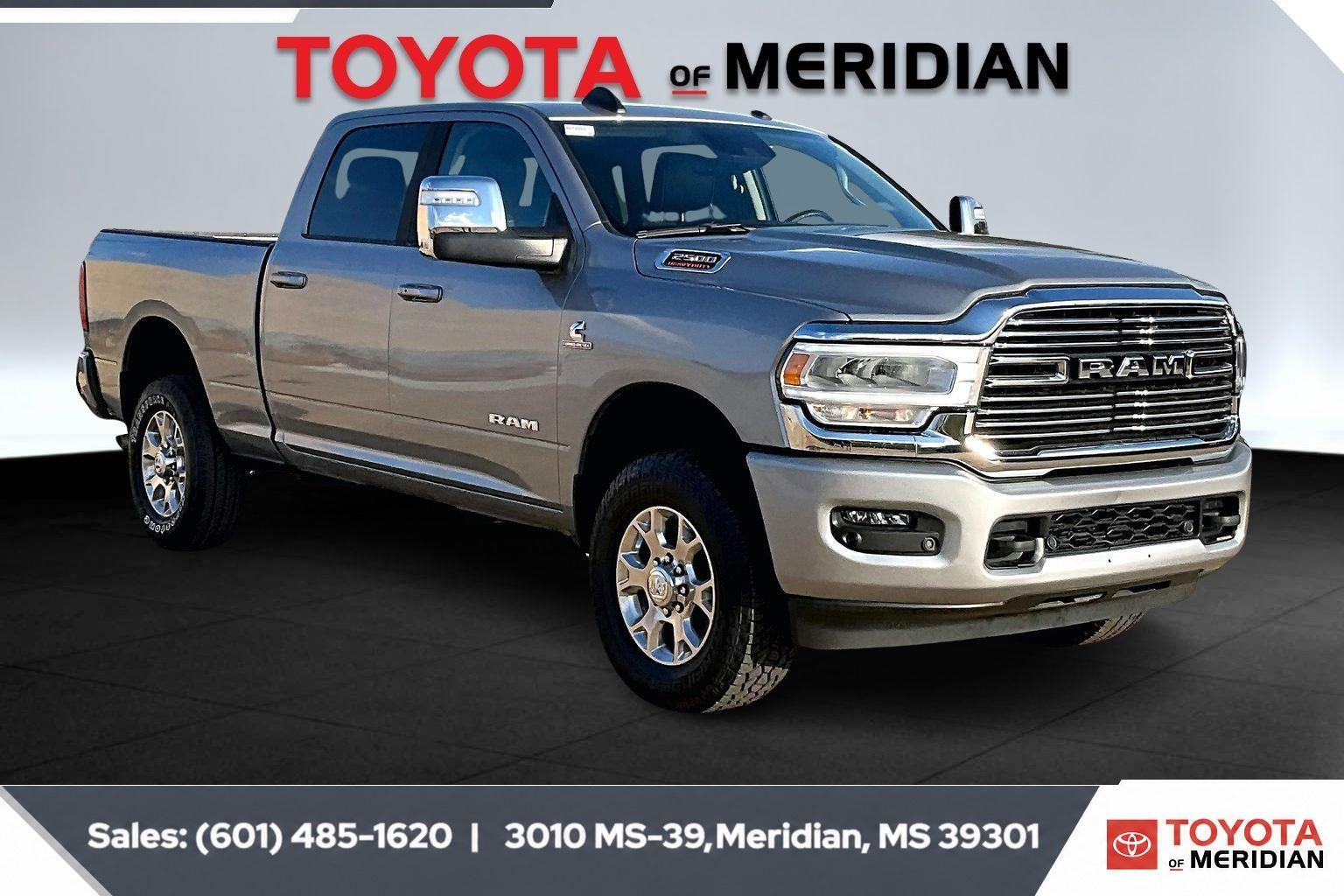 Billet Silver Metallic Clearcoat 2024 RAM 2500 Laramie Crew Cab 4WD Pickup Truck Four-Wheel Drive 6-Speed Automatic