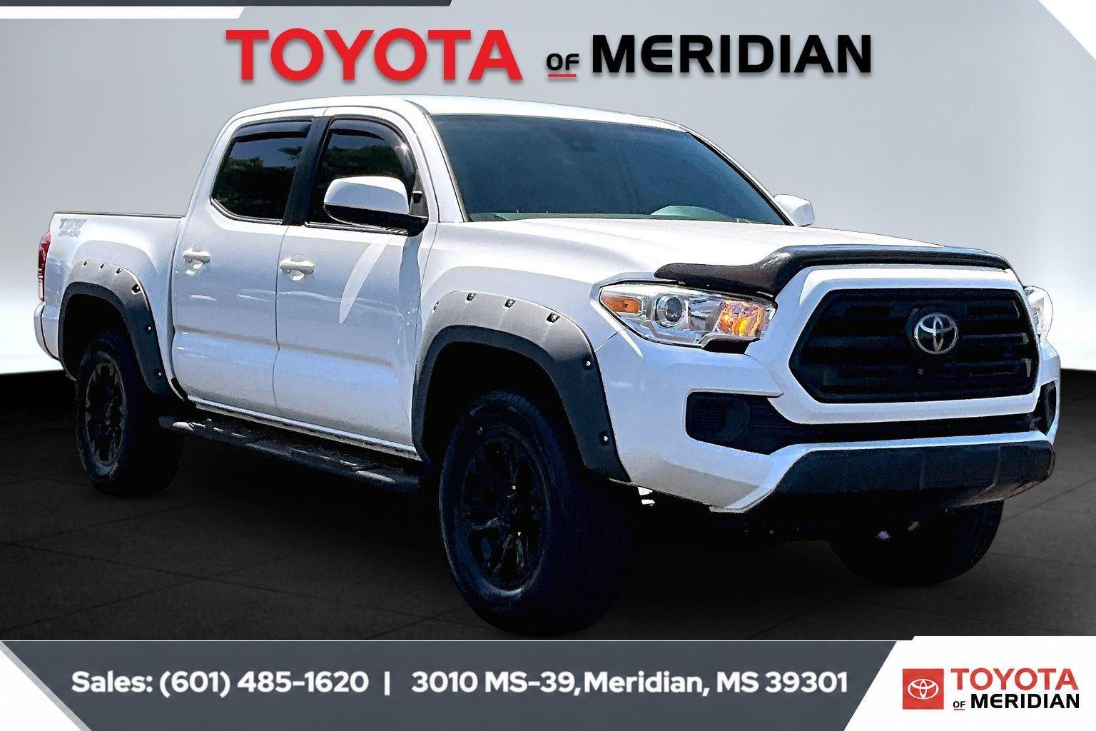 Super White 2019 Toyota Tacoma SR I4 Double Cab RWD Pickup Truck 4X2 6-Speed Automatic