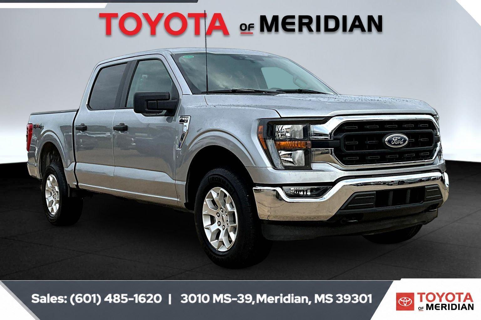 Iconic Silver 2023 Ford F-150 Pickup Truck Four-Wheel Drive Automatic
