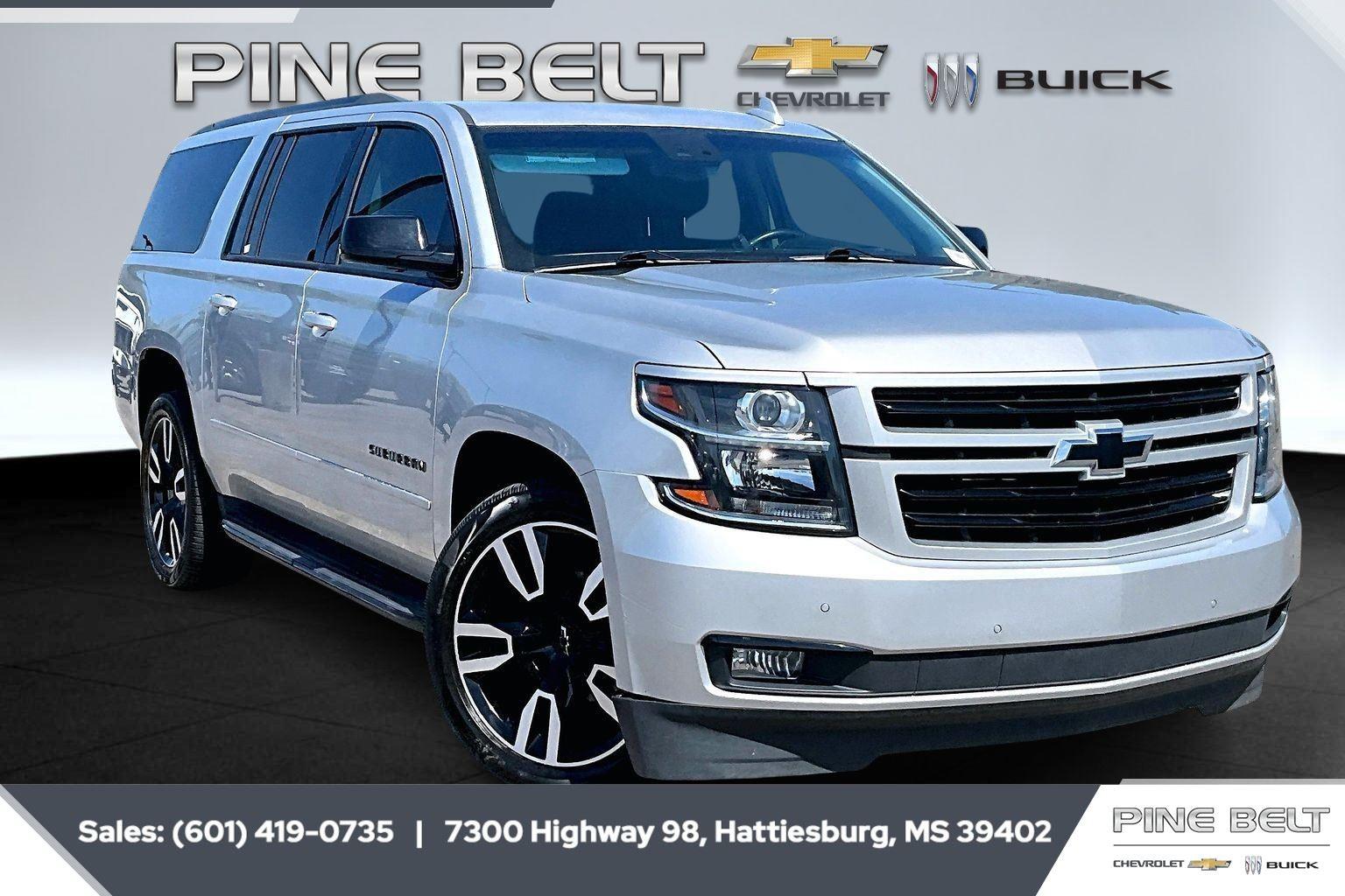 Silver Ice Metallic 2020 Chevrolet Suburban 1500 Premier 4WD SUV / Crossover Four-Wheel Drive 6-Speed Automatic