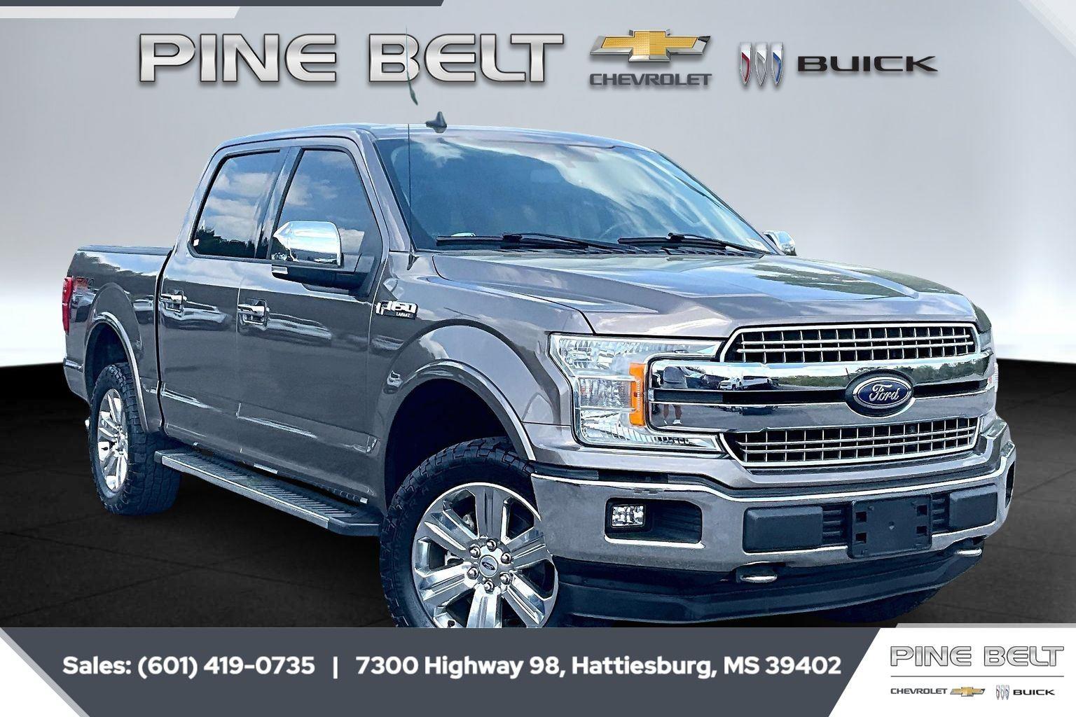 Stone Gray 2020 Ford F-150 Lariat SuperCrew 4WD Pickup Truck Four-Wheel Drive Automatic
