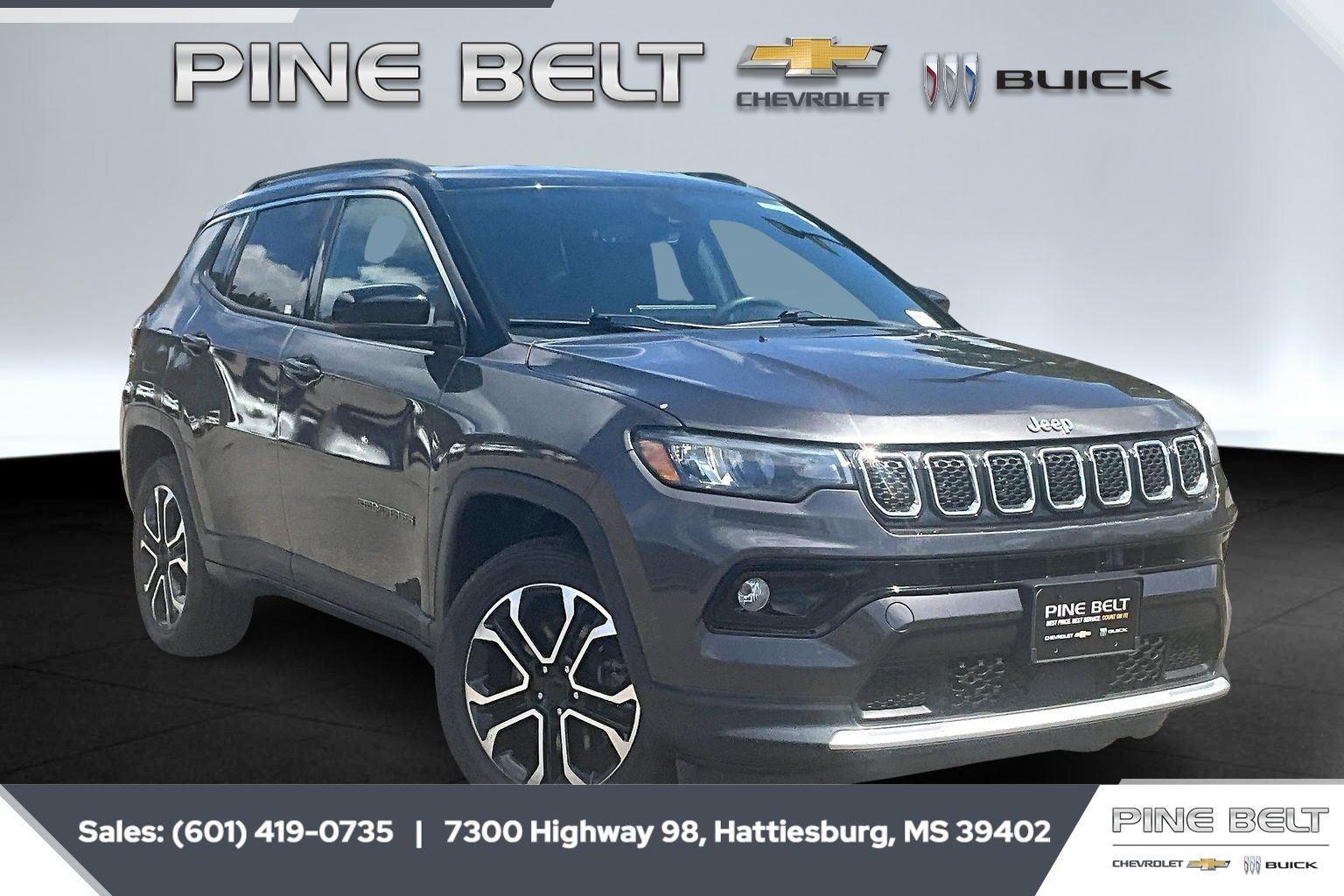 Gray (Granite Crystal Metallic Clearcoat) 2023 Jeep Compass Limited 4WD SUV / Crossover Four-Wheel Drive 8-Speed Automatic