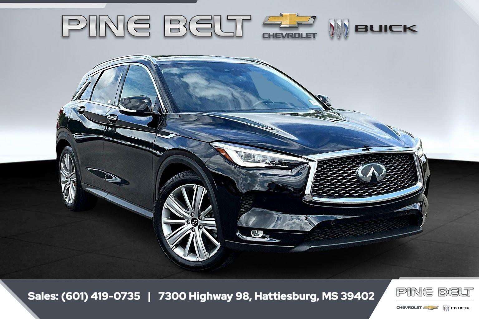 Black Obsidian 2021 INFINITI QX50 Sensory FWD SUV / Crossover Front-Wheel Drive Continuously Variable Transmission