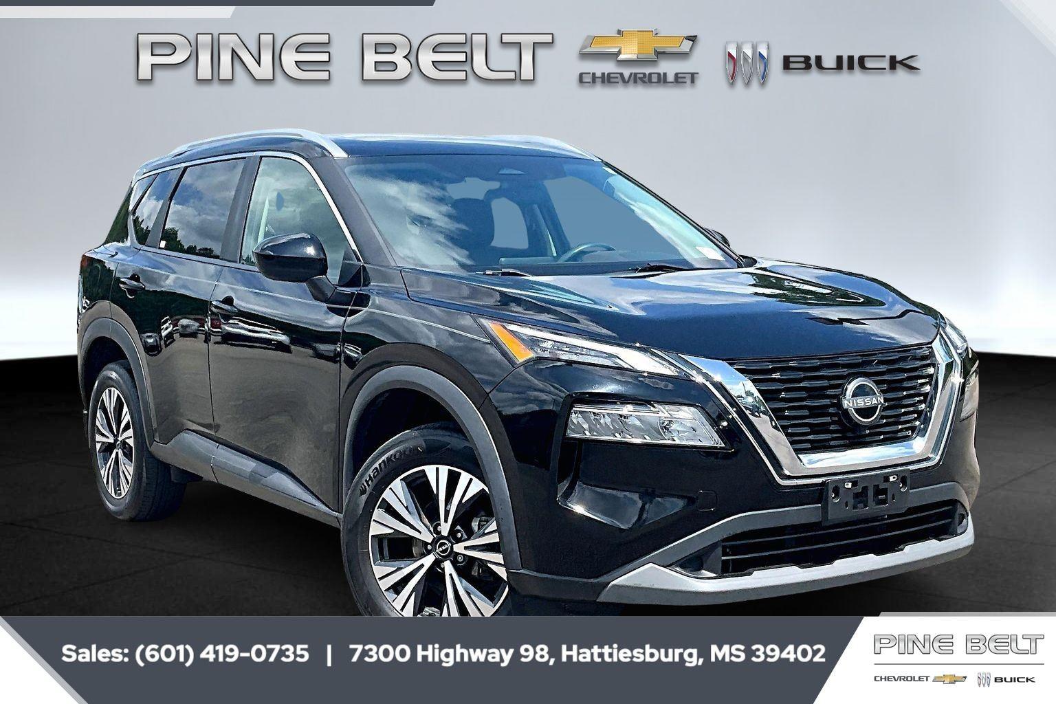 Super Black 2023 Nissan Rogue SV AWD SUV / Crossover All-Wheel Drive Continuously Variable Transmission