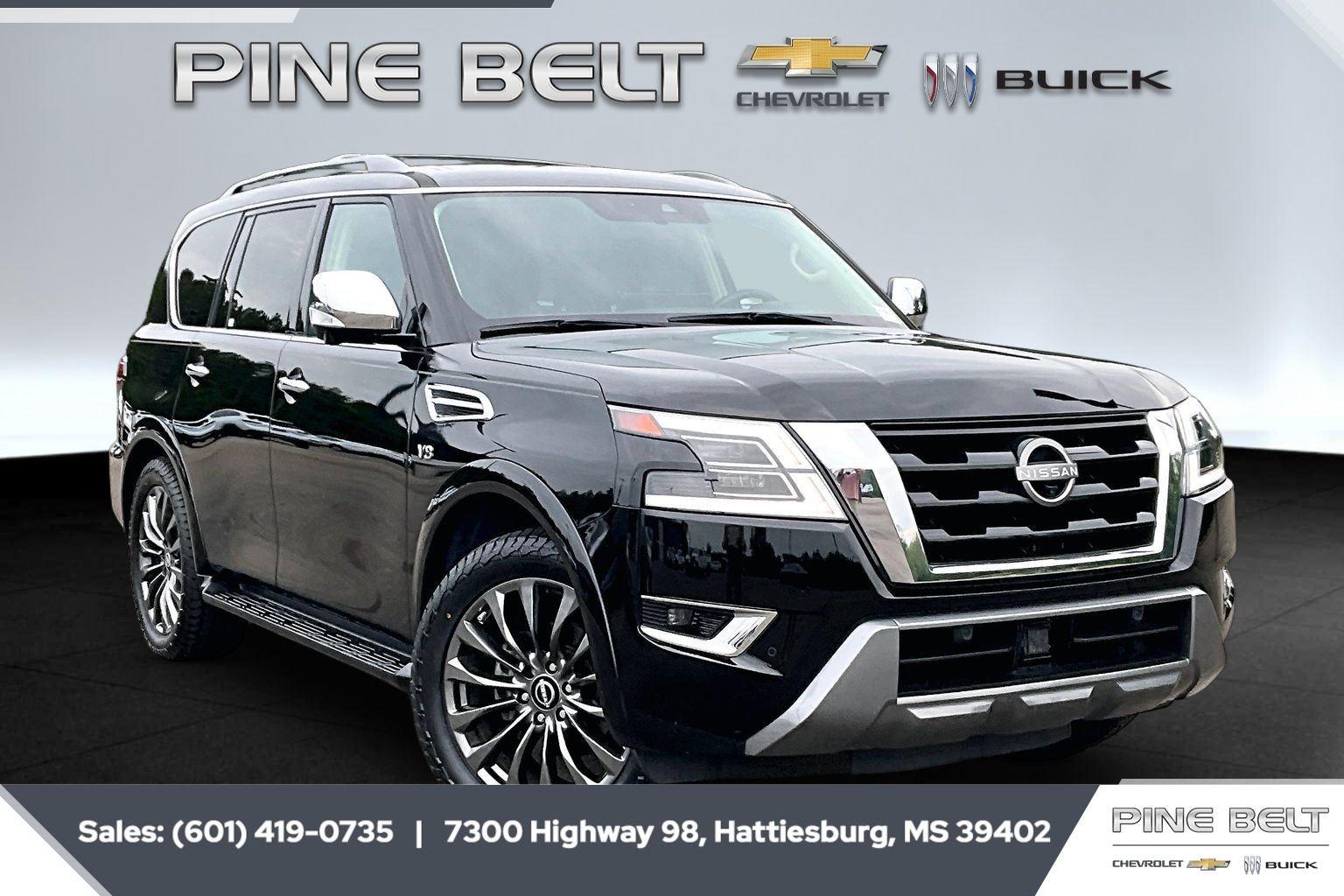 Super Black 2022 Nissan Armada Platinum RWD SUV / Crossover 4X2 Automatic