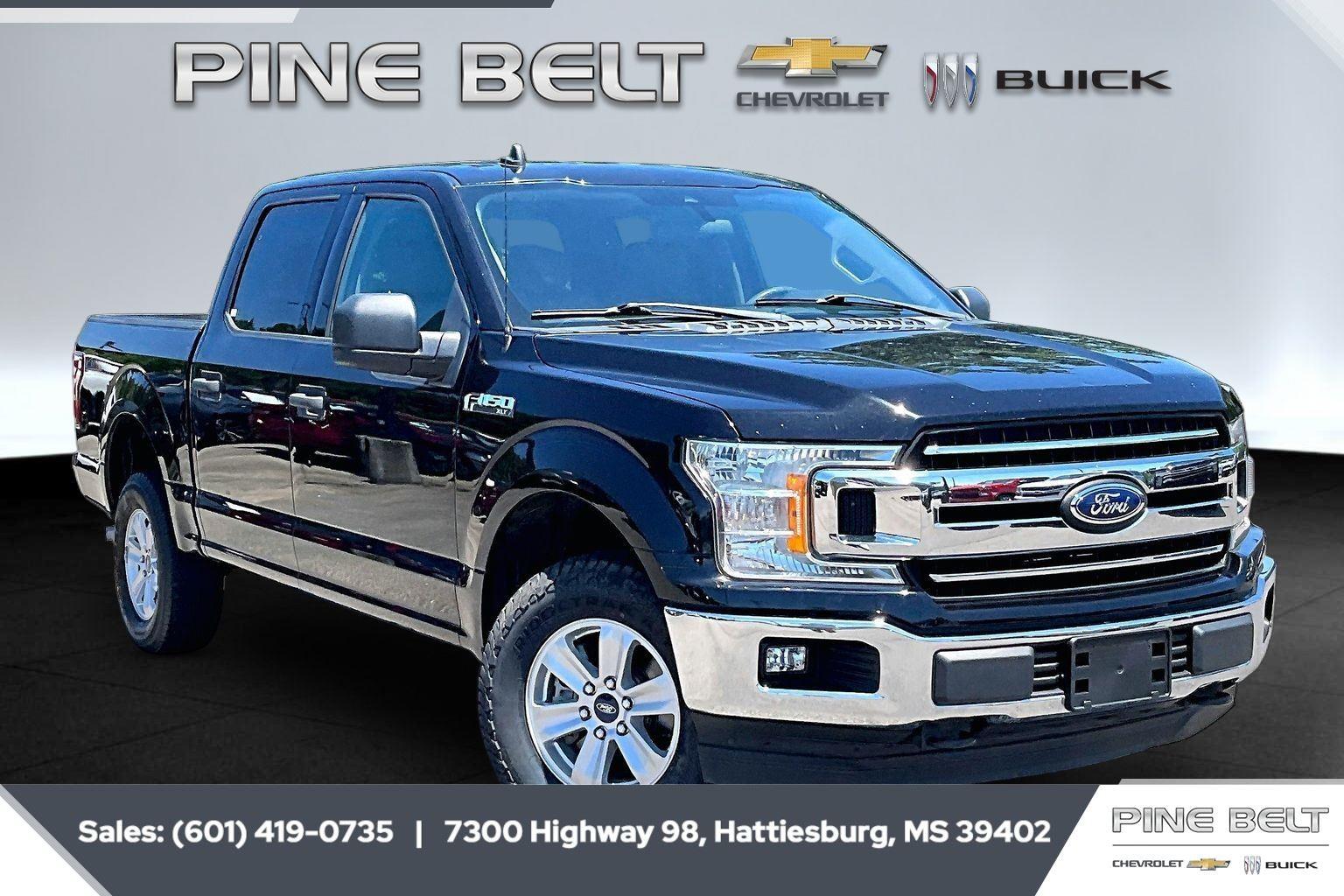 Agate Black 2020 Ford F-150 XLT SuperCrew 4WD Pickup Truck Four-Wheel Drive Automatic