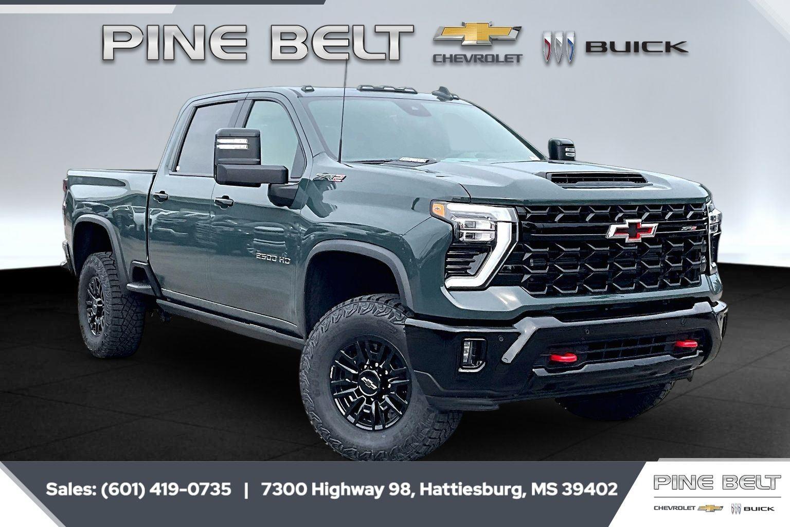 Cypress Gray 2026 Chevrolet Silverado 2500HD ZR2 Crew Cab 4WD Pickup Truck Four-Wheel Drive Automatic