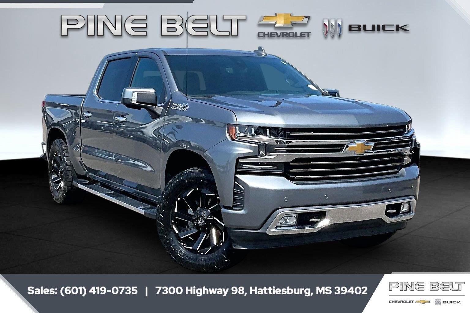 Gray (Satin Steel Metallic) 2020 Chevrolet Silverado 1500 Pickup Truck Four-Wheel Drive Automatic