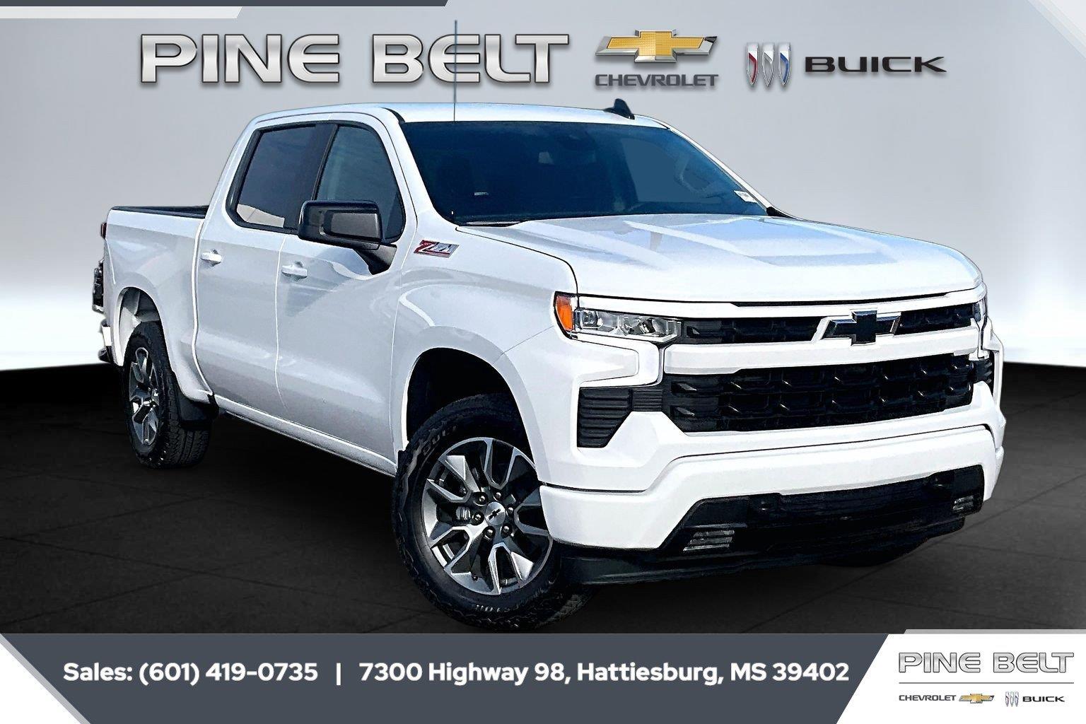 Summit White 2026 Chevrolet Silverado 1500 Pickup Truck Four-Wheel Drive Automatic