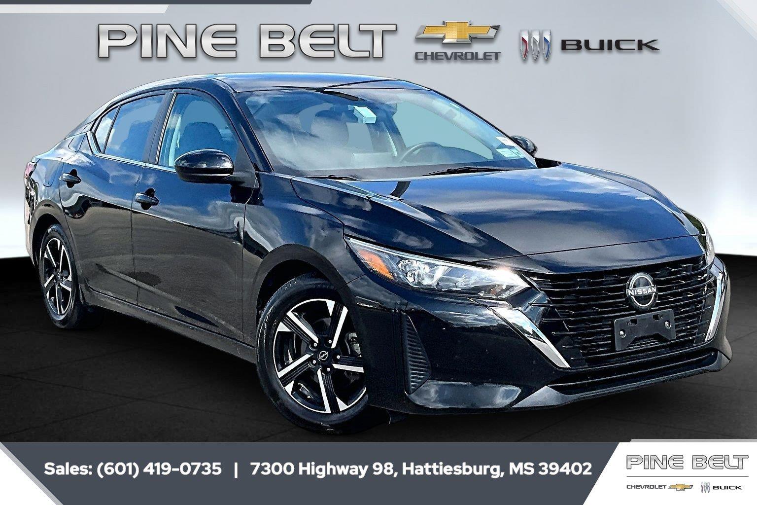 Super Black 2024 Nissan Sentra Sedan Front-Wheel Drive Continuously Variable Transmission