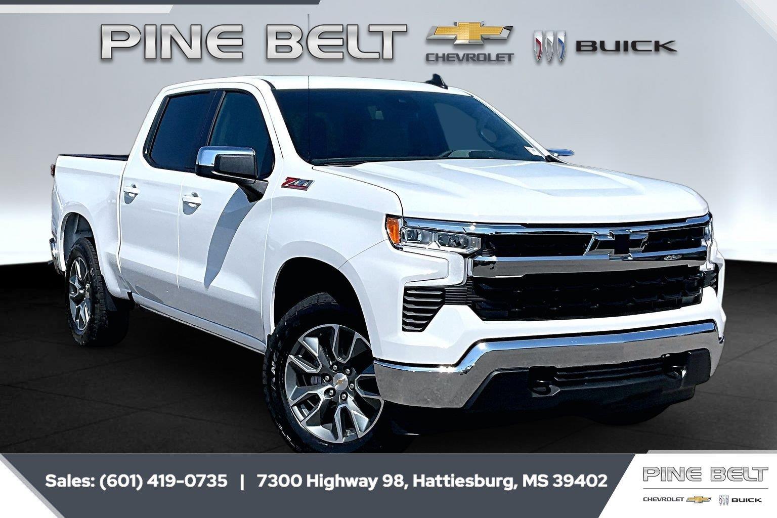 Summit White 2026 Chevrolet Silverado 1500 Pickup Truck Four-Wheel Drive Automatic