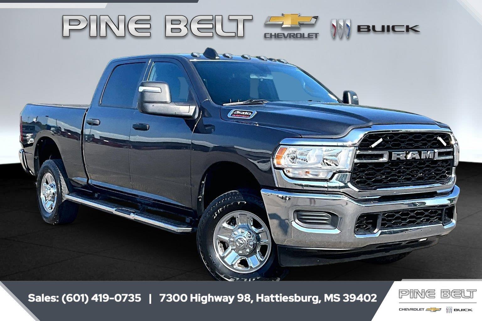 Gray (Granite Crystal Metallic Clearcoat) 2023 RAM 2500 Pickup Truck Four-Wheel Drive 8-Speed Automatic