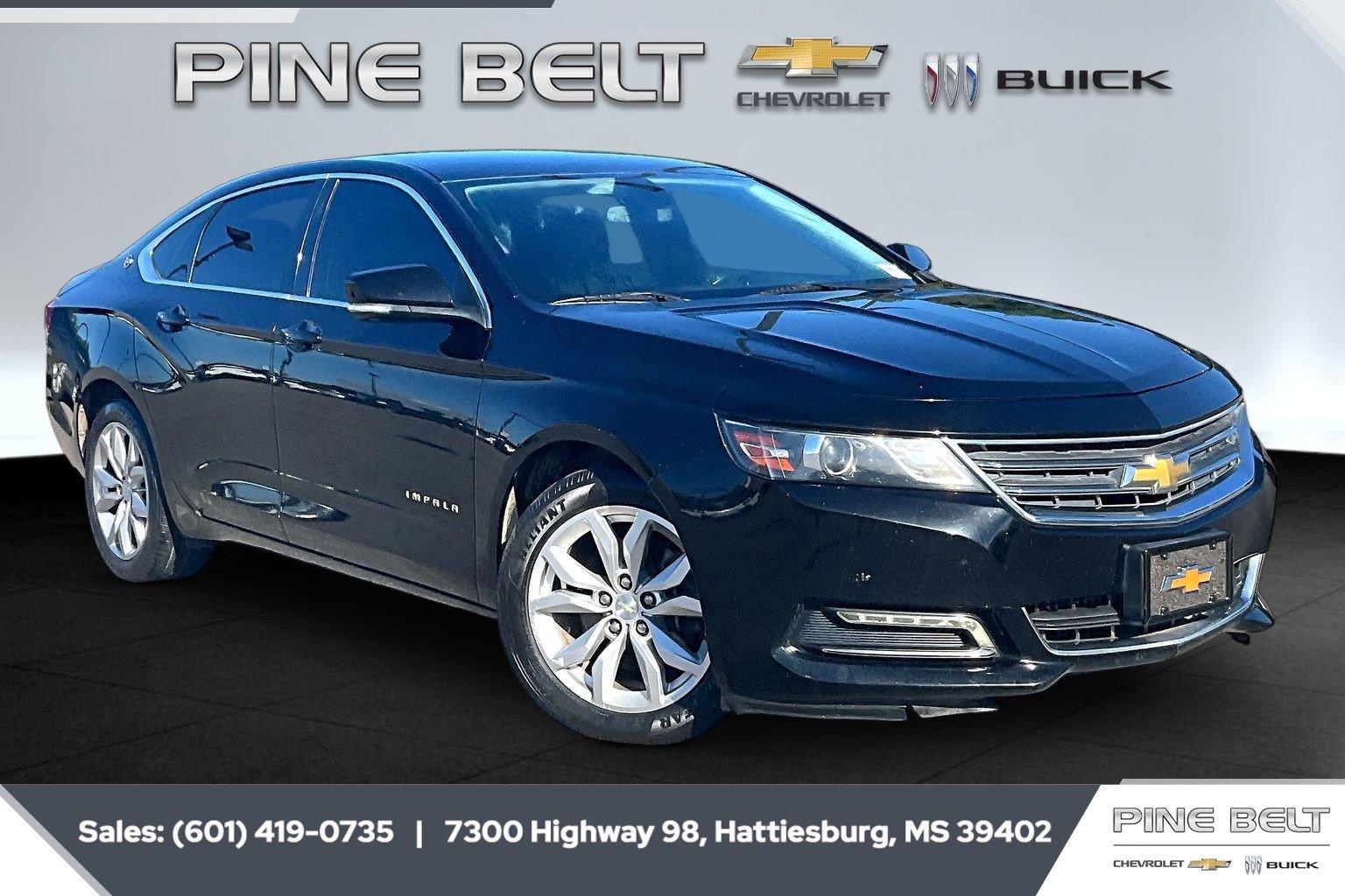Black 2019 Chevrolet Impala Sedan Front-Wheel Drive 6-Speed Automatic