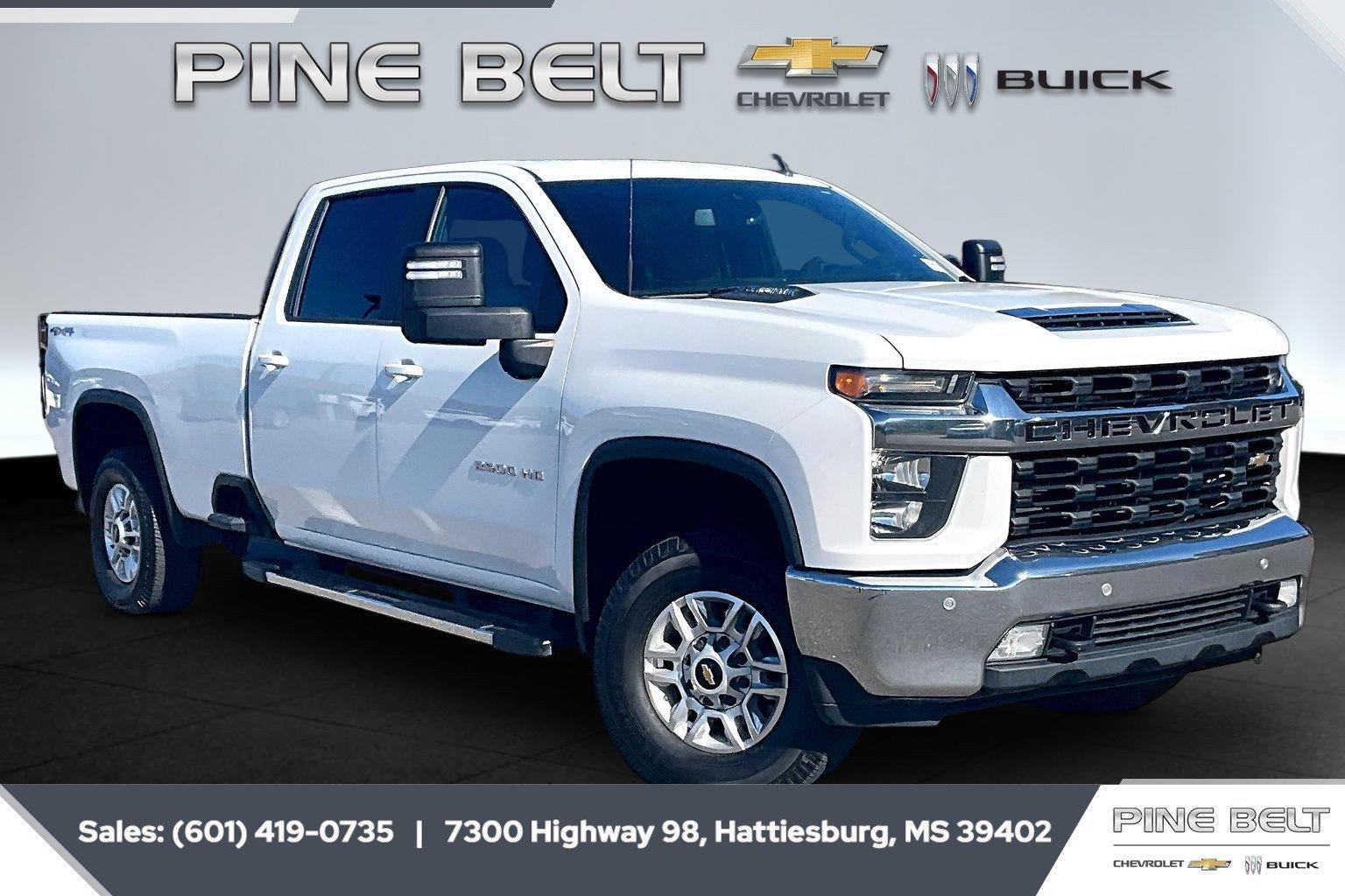 Summit White 2021 Chevrolet Silverado 2500HD Pickup Truck Four-Wheel Drive Automatic