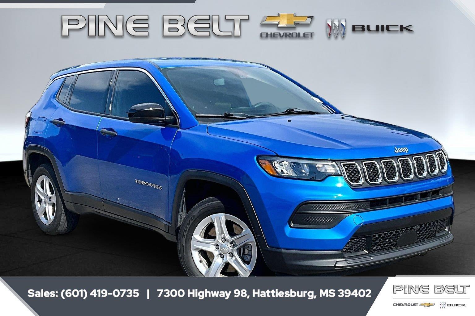 Hydro Blue Pearlcoat 2024 Jeep Compass SUV / Crossover Four-Wheel Drive 8-Speed Automatic