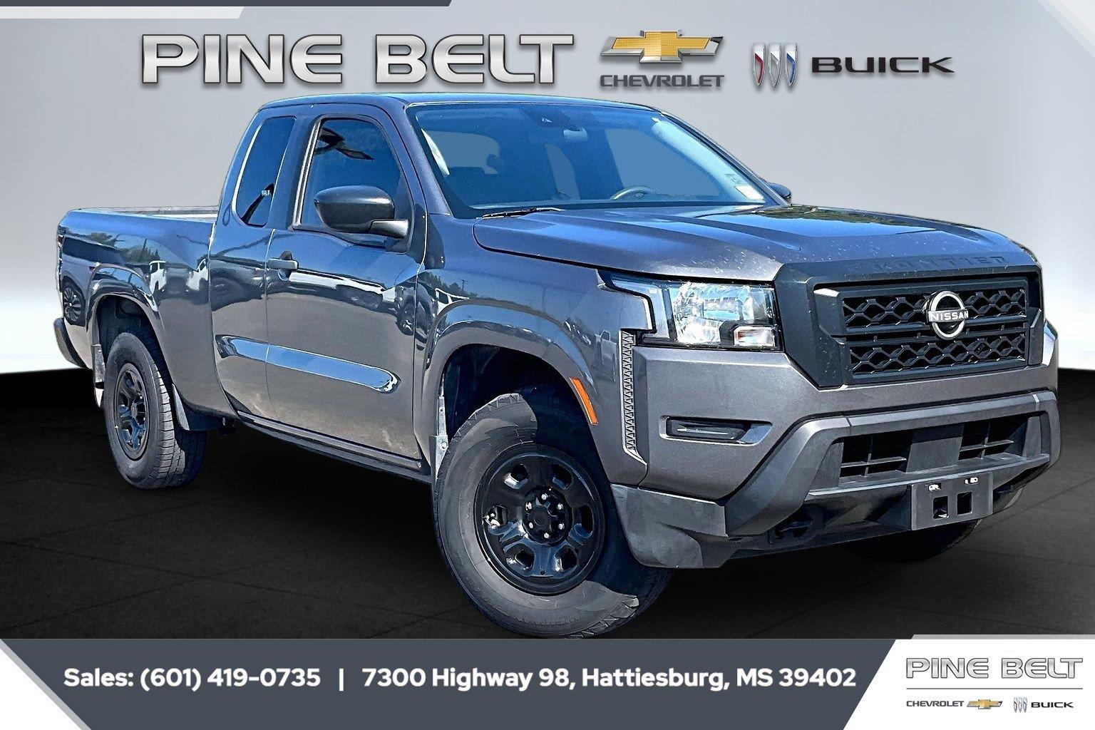 Gray (Gun Metallic) 2022 Nissan Frontier Pickup Truck Four-Wheel Drive Automatic