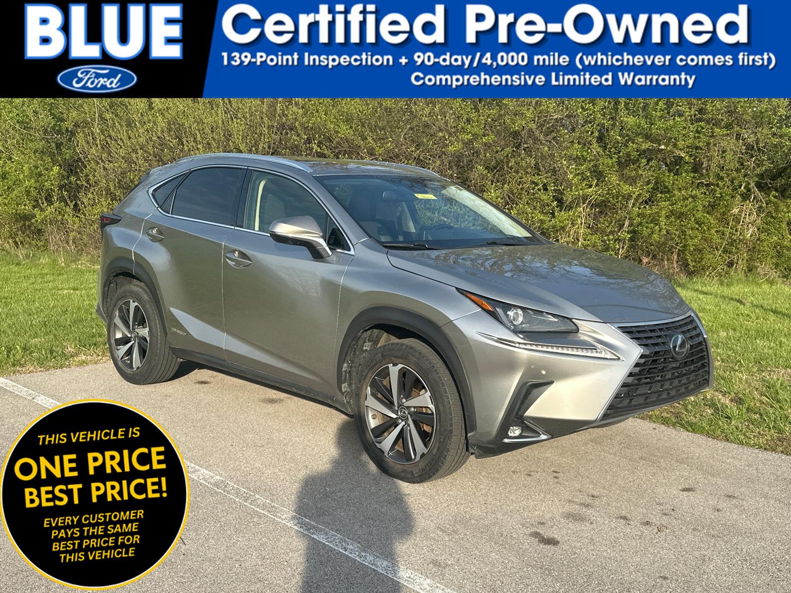 Atomic Silver 2021 Lexus NX Hybrid 300h AWD SUV / Crossover All-Wheel Drive Continuously Variable Transmission