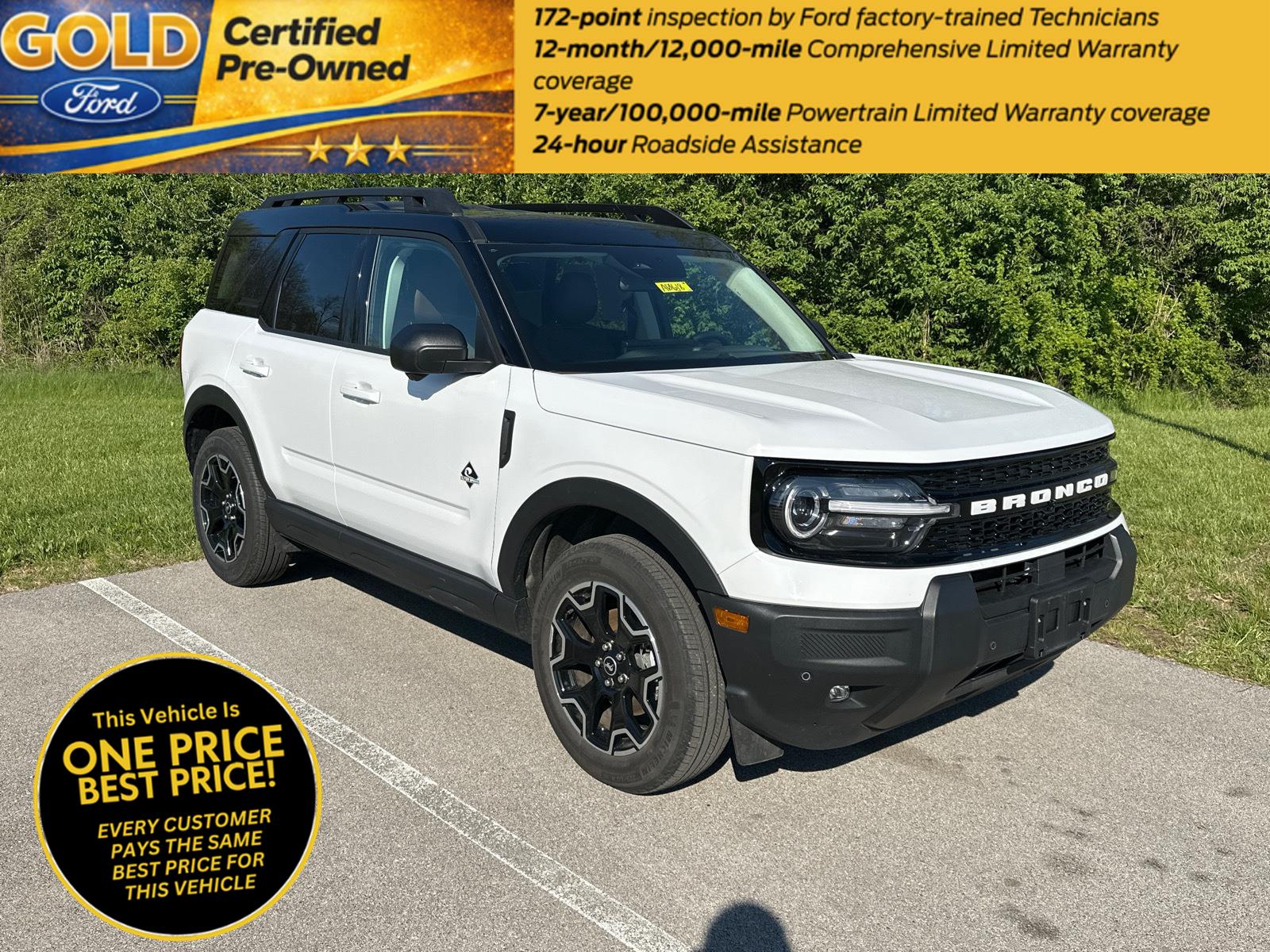 Oxford White 2025 Ford Bronco Sport Outer Banks AWD SUV / Crossover All-Wheel Drive 8-Speed Automatic