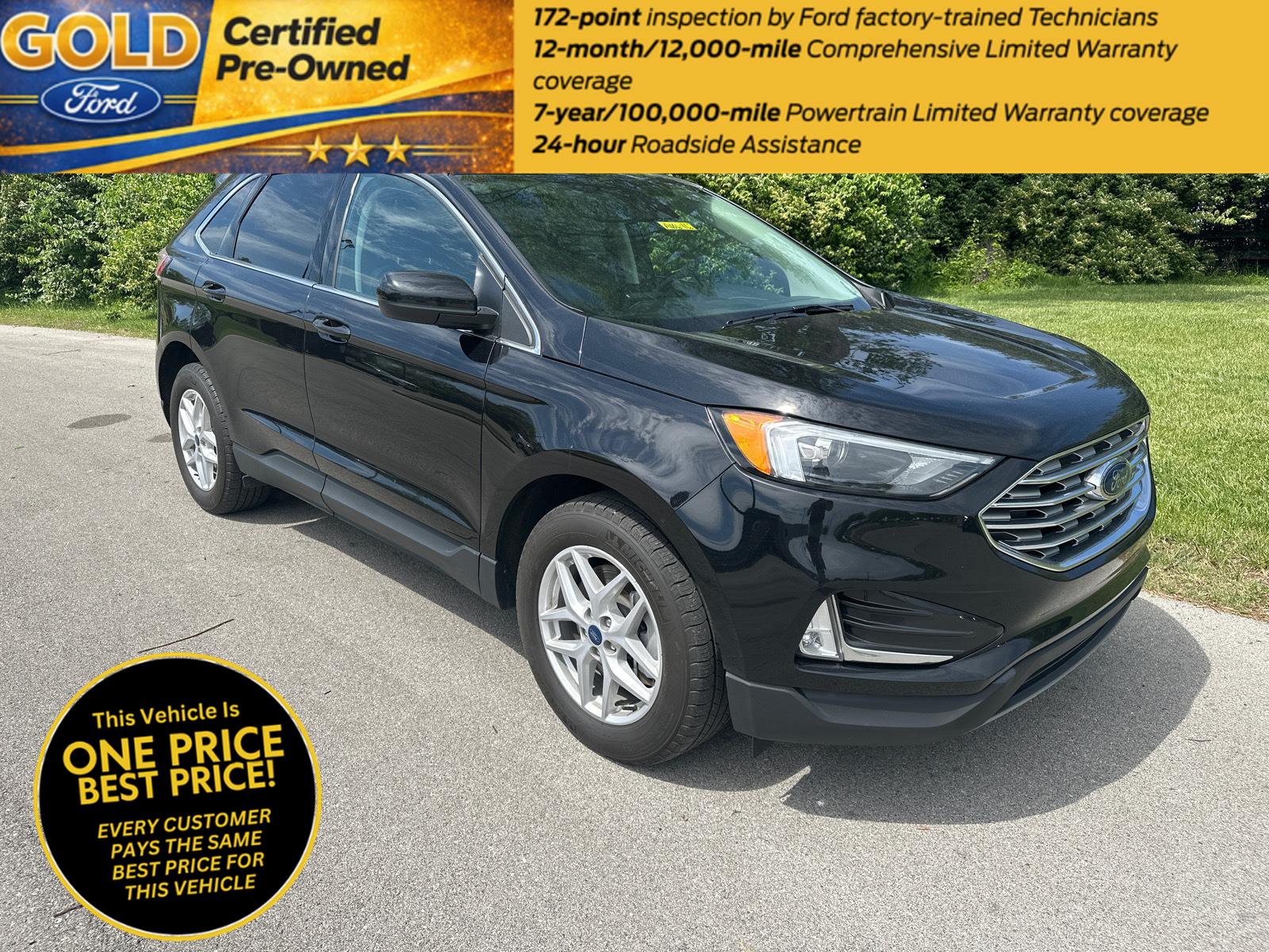 Agate Black 2022 Ford Edge SEL AWD SUV / Crossover All-Wheel Drive 8-Speed Automatic
