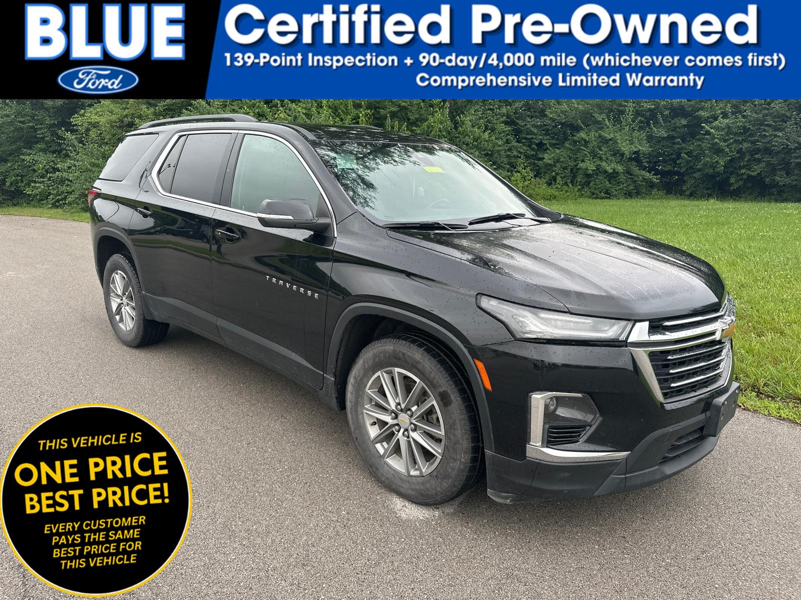 Mosaic Black Metallic 2023 Chevrolet Traverse SUV / Crossover Four-Wheel Drive 9-Speed Automatic