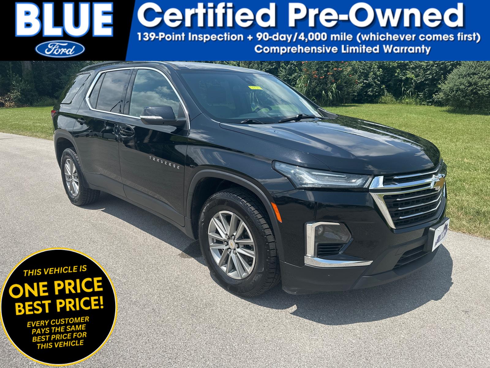 Mosaic Black Metallic 2023 Chevrolet Traverse SUV / Crossover Four-Wheel Drive 9-Speed Automatic