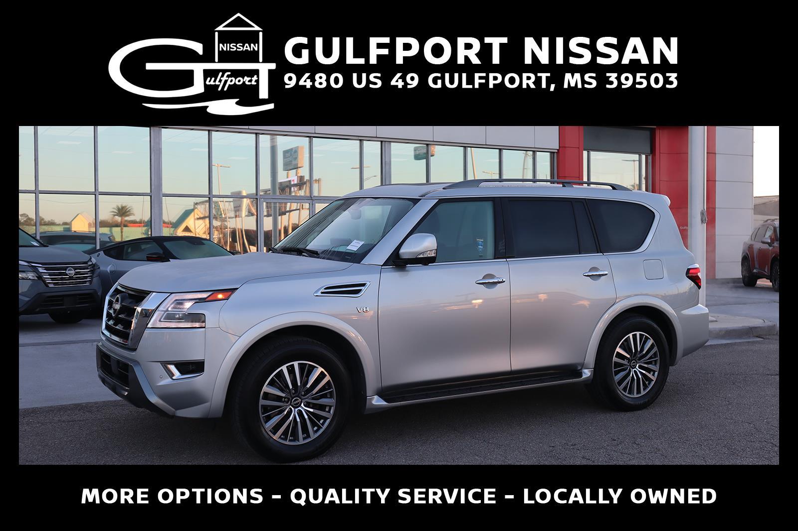 Brilliant Silver Metallic 2022 Nissan Armada SL 4WD SUV / Crossover Four-Wheel Drive Automatic