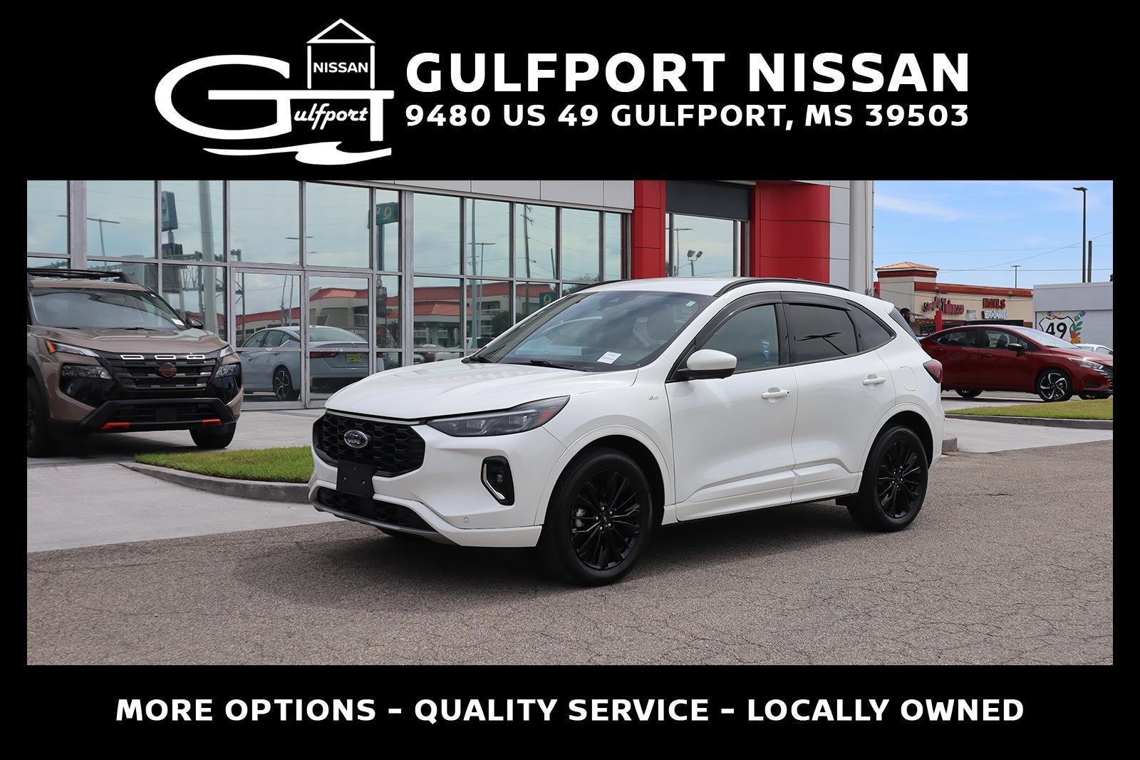 Star White Metallic Tri-Coat 2023 Ford Escape ST-Line Elite AWD SUV / Crossover All-Wheel Drive Continuously Variable Transmission