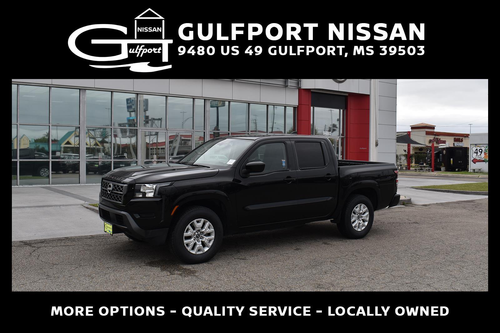 Super Black 2022 Nissan Frontier SV Crew Cab RWD Pickup Truck 4X2 Automatic