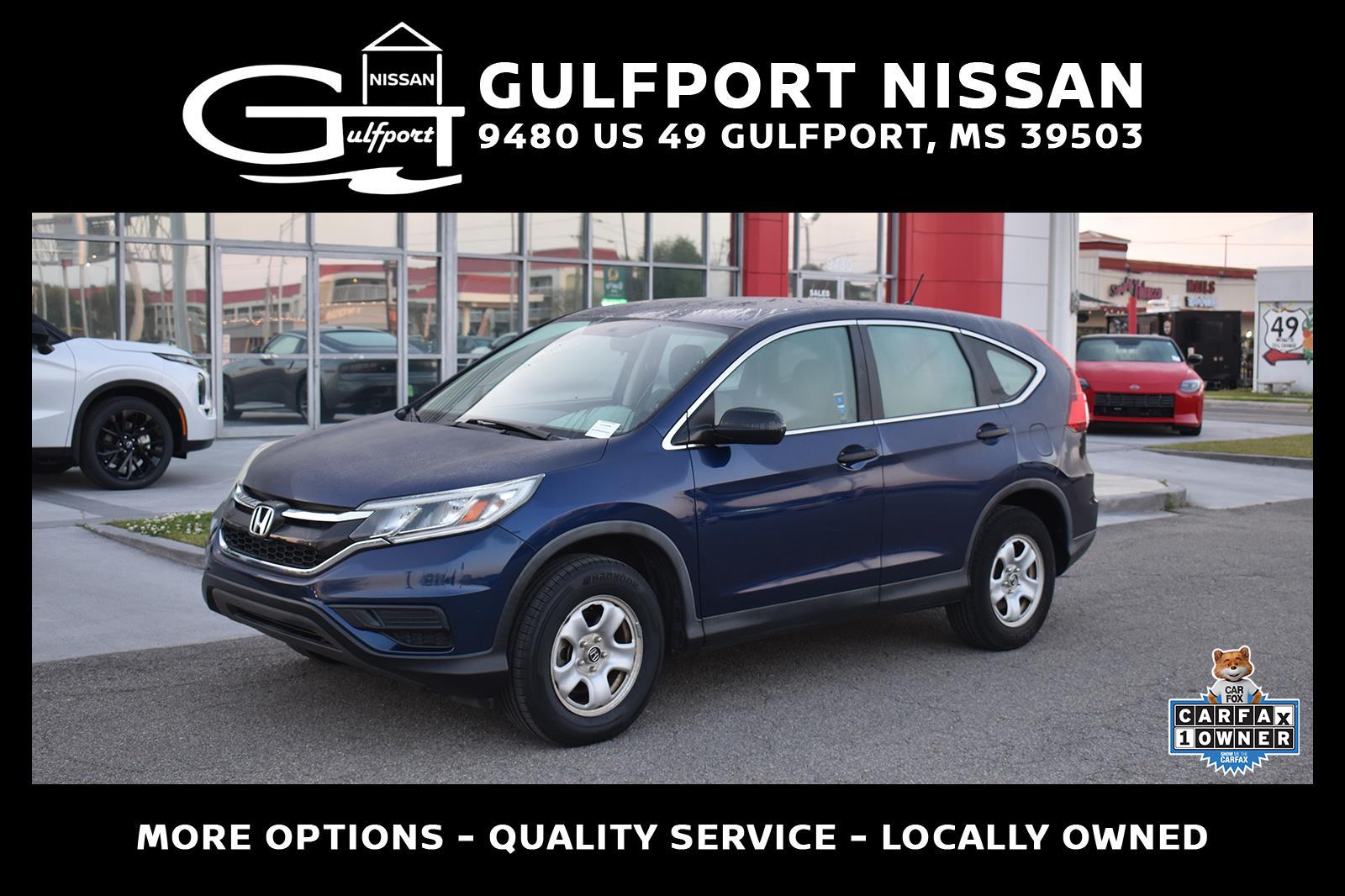 Blue 2015 Honda CR-V LX FWD SUV / Crossover Front-Wheel Drive Continuously Variable Transmission