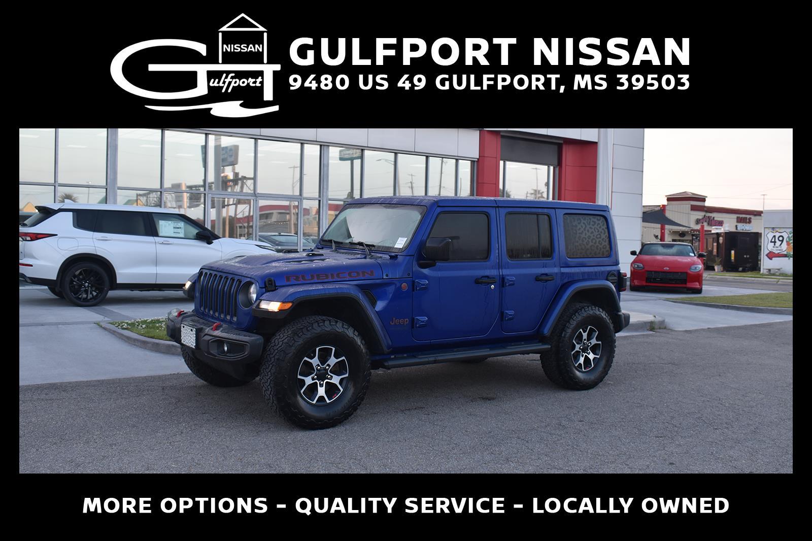 Ocean Blue Metallic Clearcoat 2020 Jeep Wrangler Unlimited Rubicon 4WD SUV / Crossover Four-Wheel Drive 8-Speed Automatic