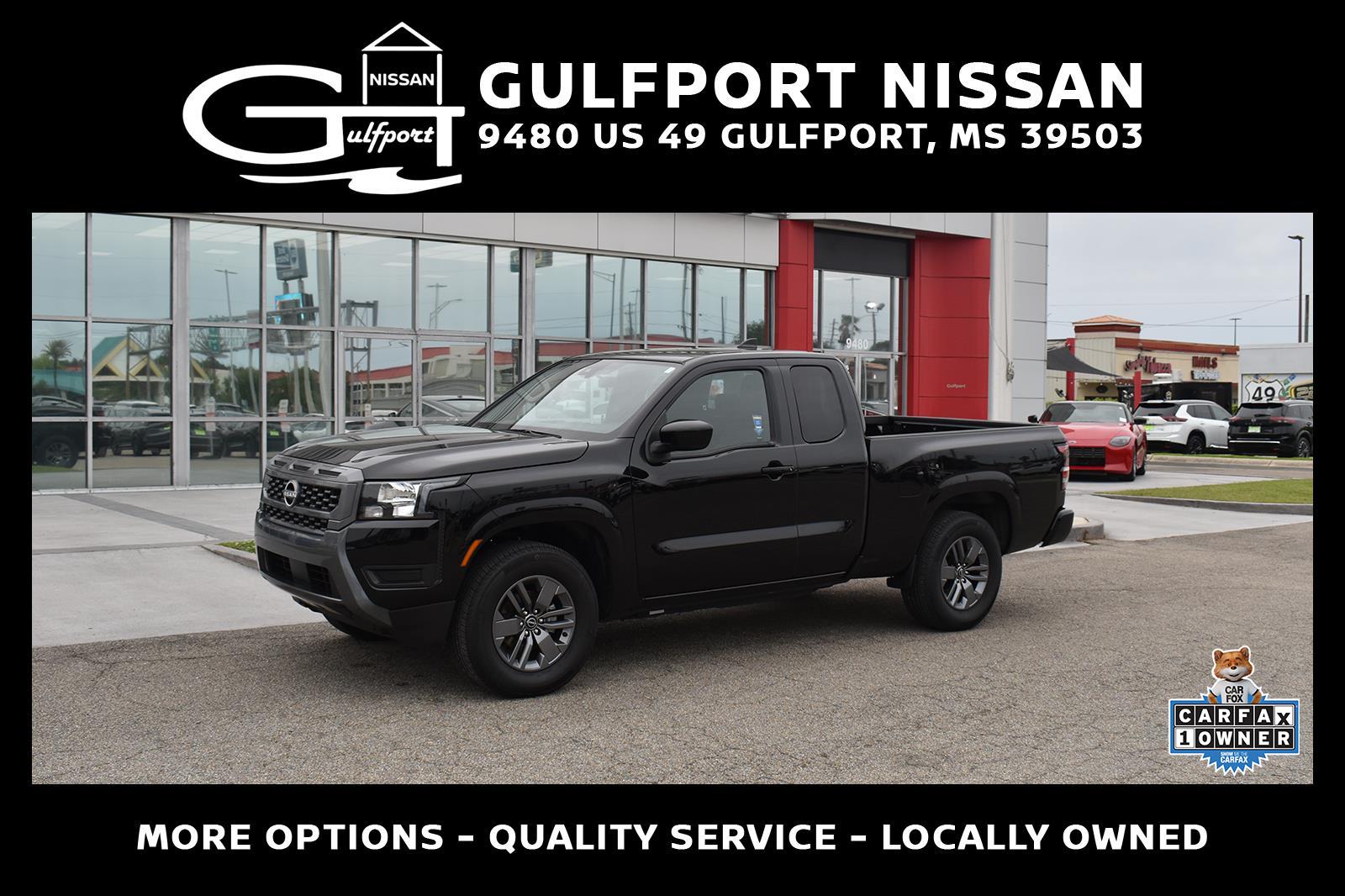 Super Black 2025 Nissan Frontier SV King Cab RWD Pickup Truck 4X2 Automatic