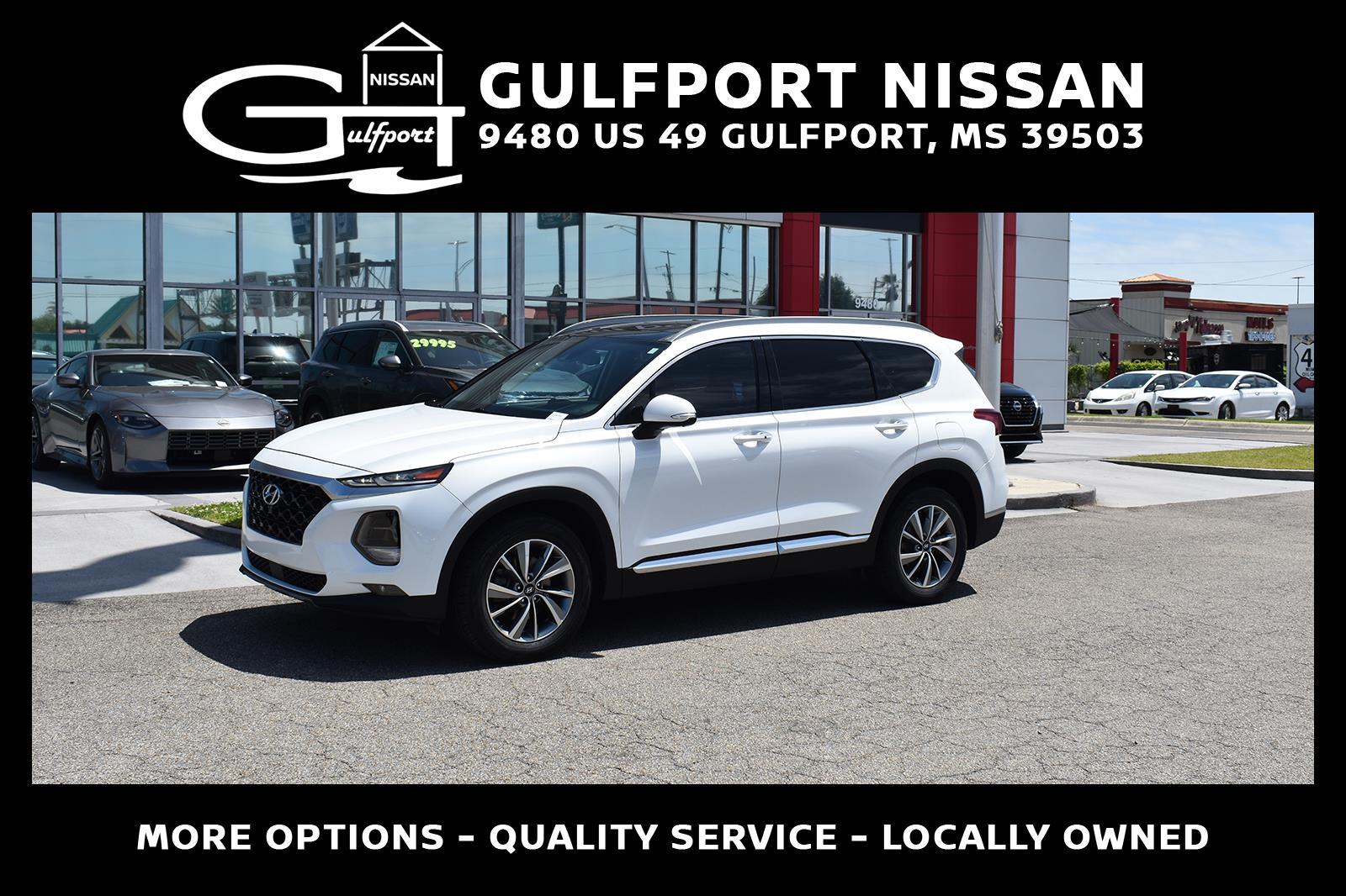 Quartz White 2019 Hyundai Santa Fe 2.4L Ultimate FWD SUV / Crossover Front-Wheel Drive Automatic
