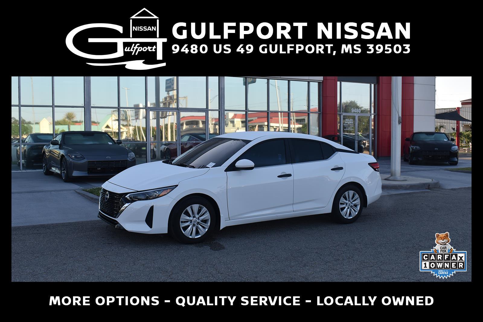 White (Fresh Powder) 2024 Nissan Sentra S FWD Sedan Front-Wheel Drive Continuously Variable Transmission