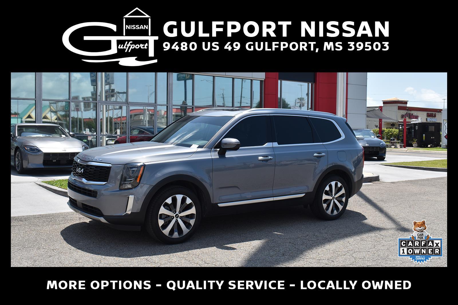 Gray (Gravity Grey) 2022 Kia Telluride S FWD SUV / Crossover Front-Wheel Drive Automatic