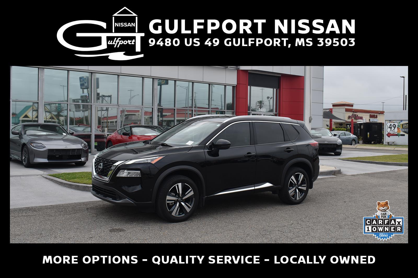 Super Black 2023 Nissan Rogue SL FWD SUV / Crossover Front-Wheel Drive Continuously Variable Transmission