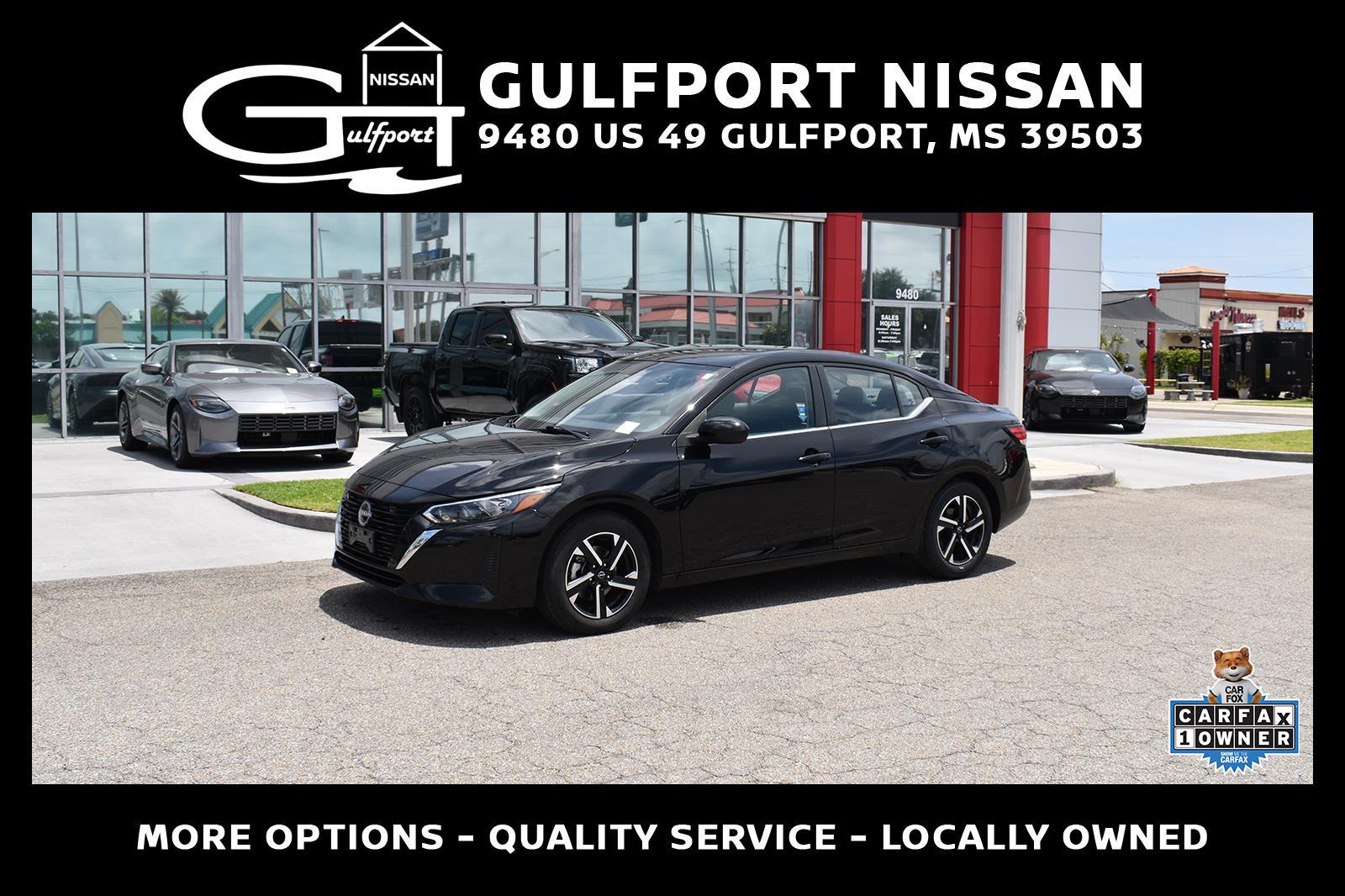 Super Black 2024 Nissan Sentra Sedan Front-Wheel Drive Continuously Variable Transmission