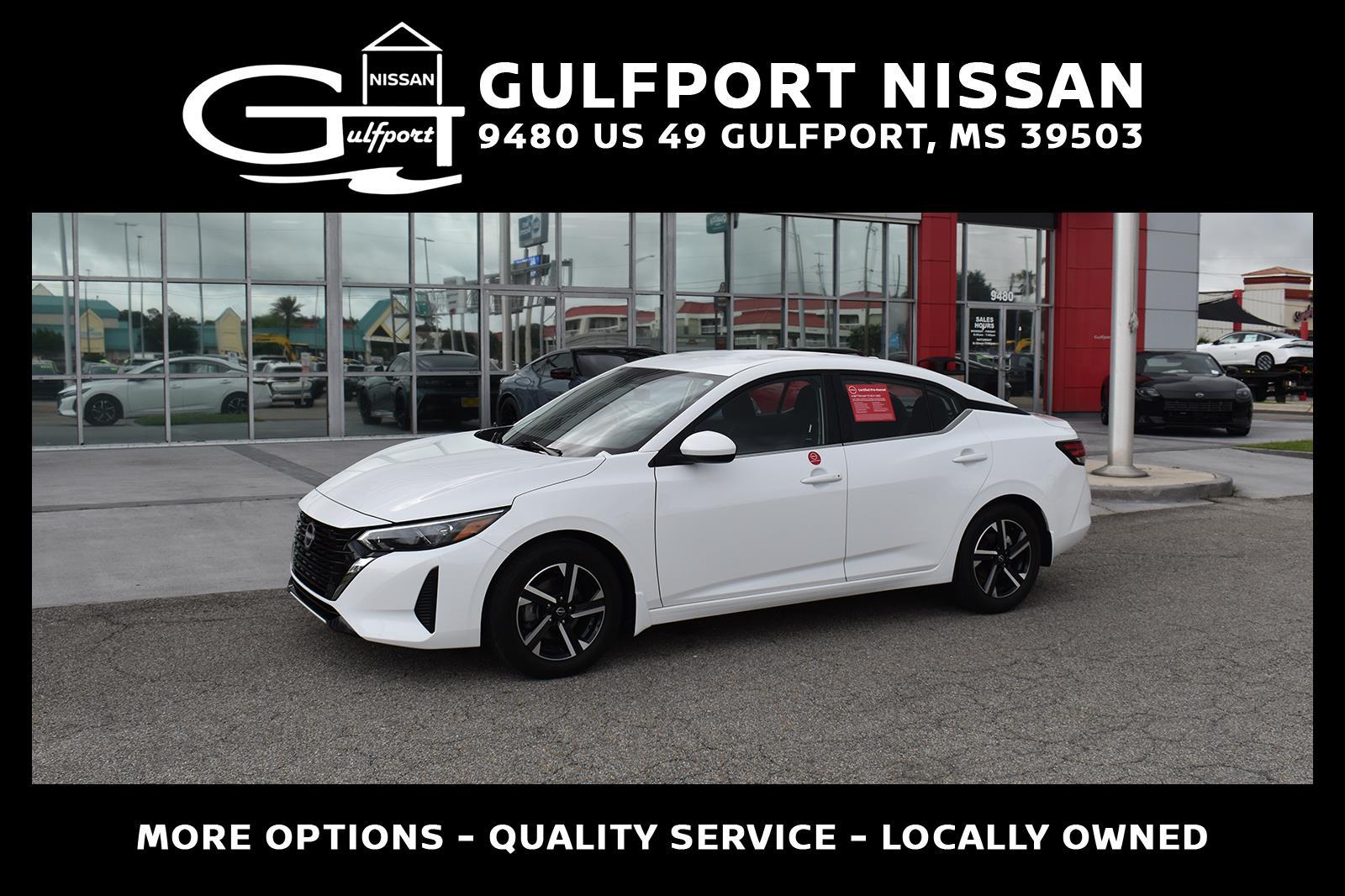 White (Fresh Powder) 2025 Nissan Sentra Sedan Front-Wheel Drive Continuously Variable Transmission