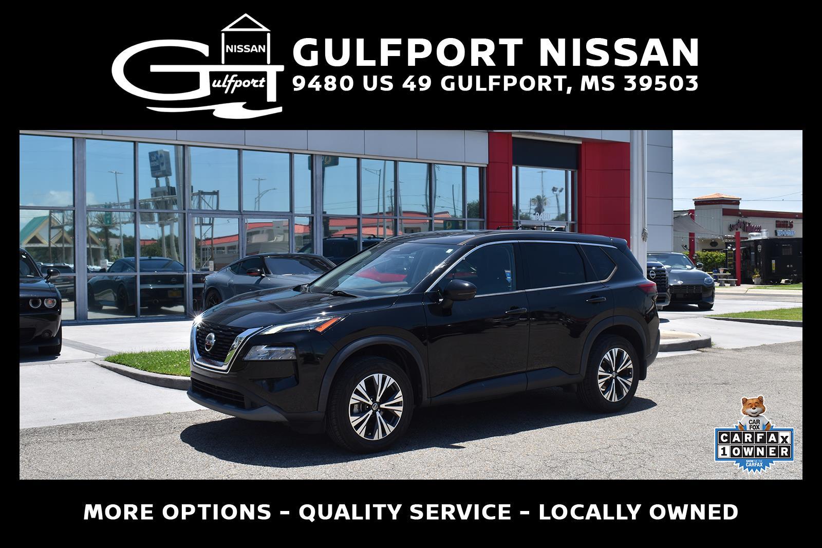 Super Black 2021 Nissan Rogue SUV / Crossover Front-Wheel Drive Continuously Variable Transmission