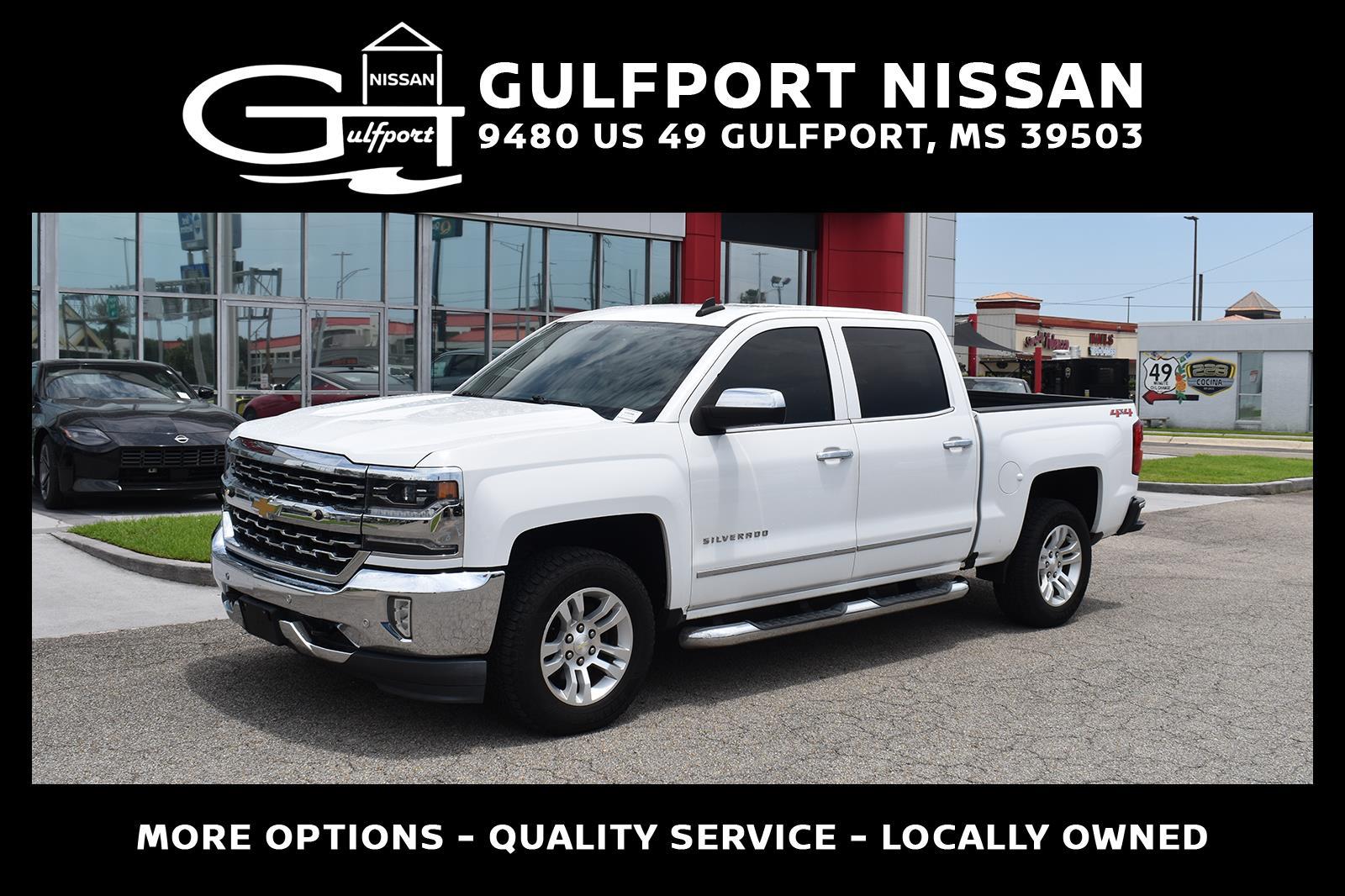 Summit White 2018 Chevrolet Silverado 1500 Pickup Truck Four-Wheel Drive 8-Speed Automatic
