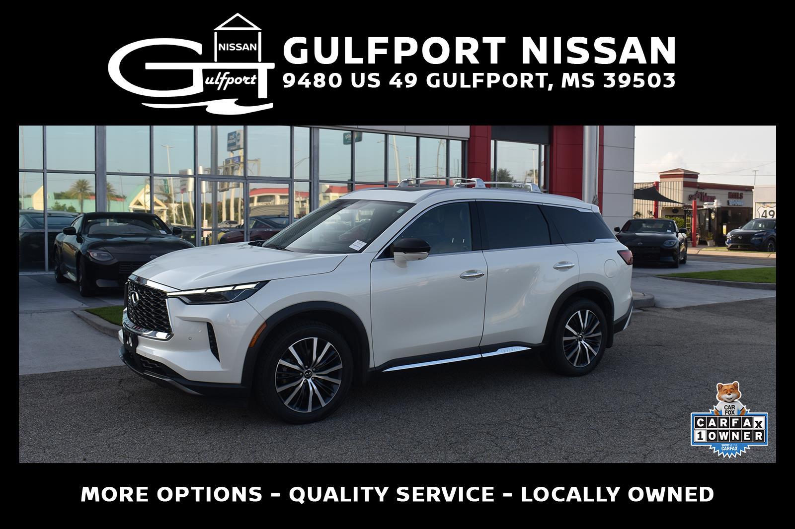 Majestic White 2023 INFINITI QX60 SUV / Crossover All-Wheel Drive Automatic