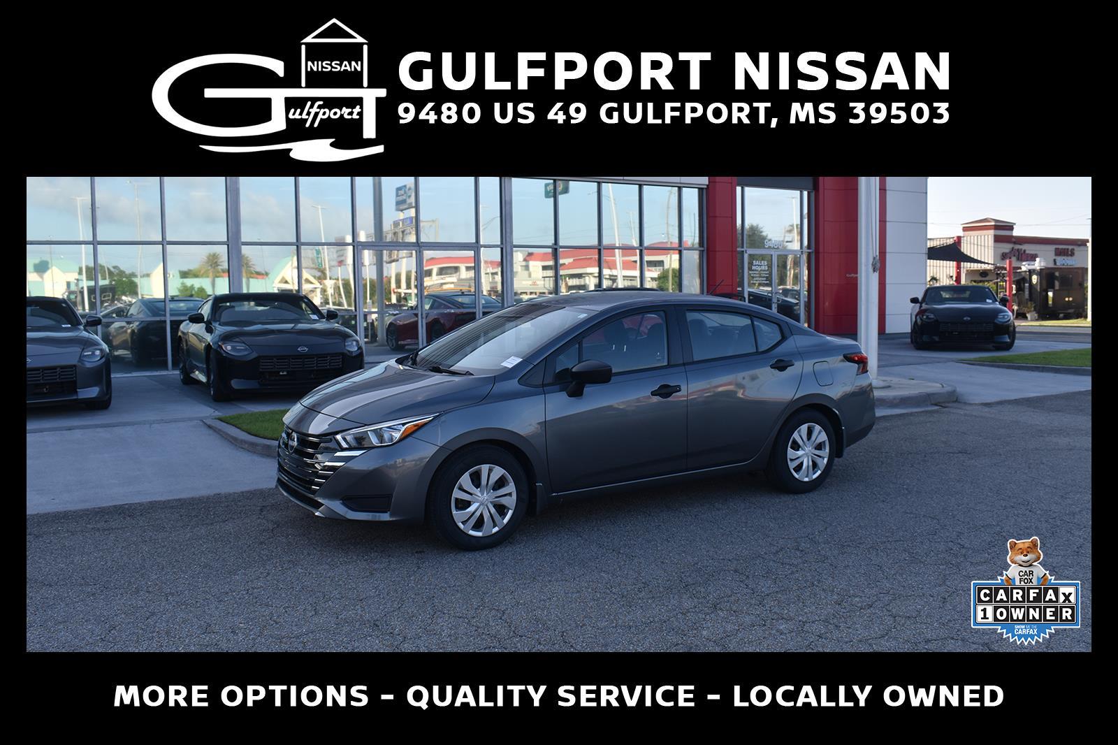 Gray (Gun Metallic) 2023 Nissan Versa Sedan Front-Wheel Drive Continuously Variable Transmission