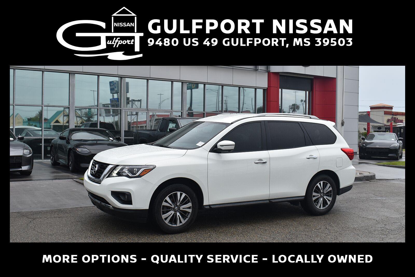 Glacier White 2018 Nissan Pathfinder SUV / Crossover Front-Wheel Drive Continuously Variable Transmission