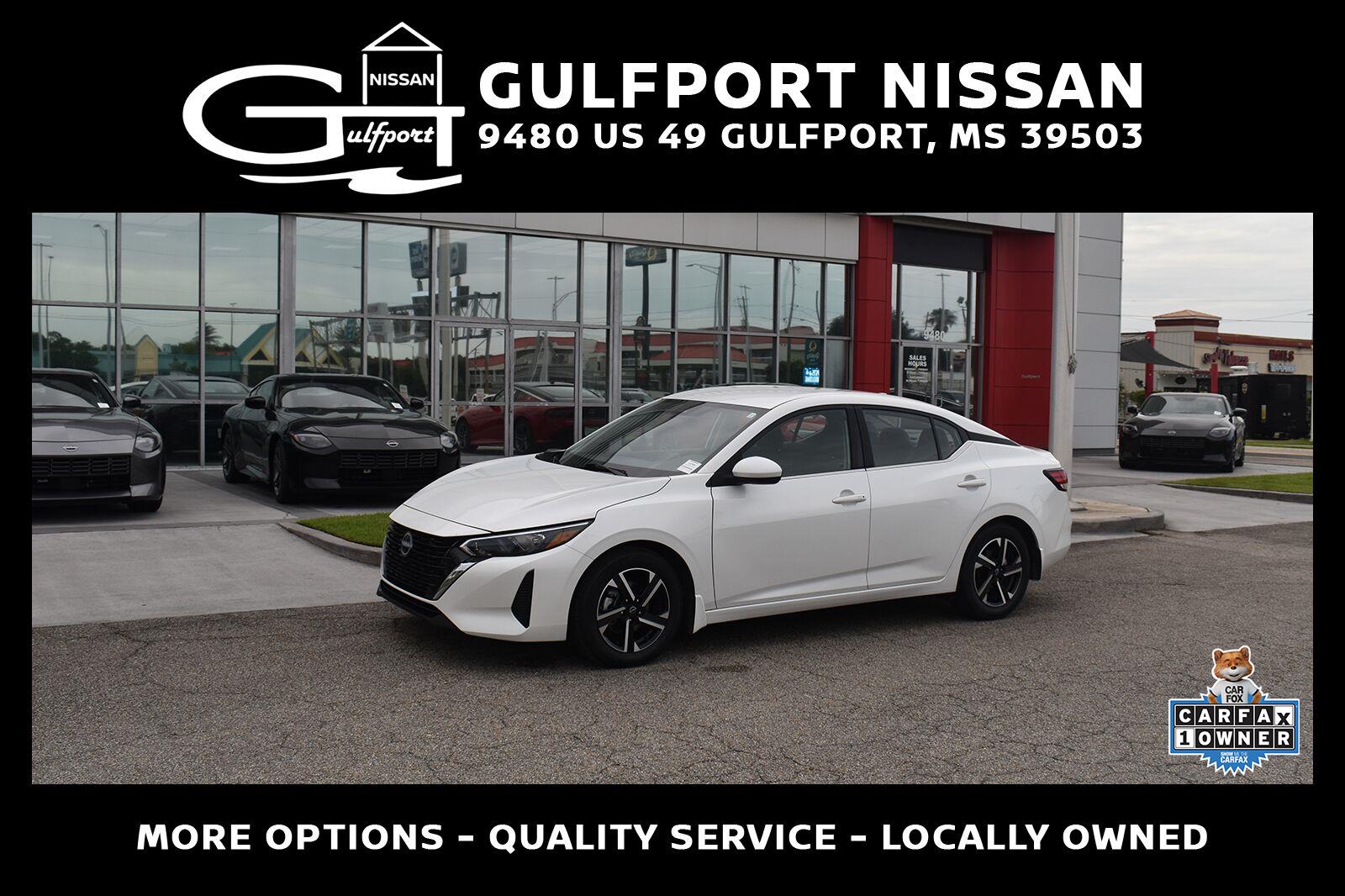 Aspen White Tricoat 2024 Nissan Sentra Sedan Front-Wheel Drive Continuously Variable Transmission