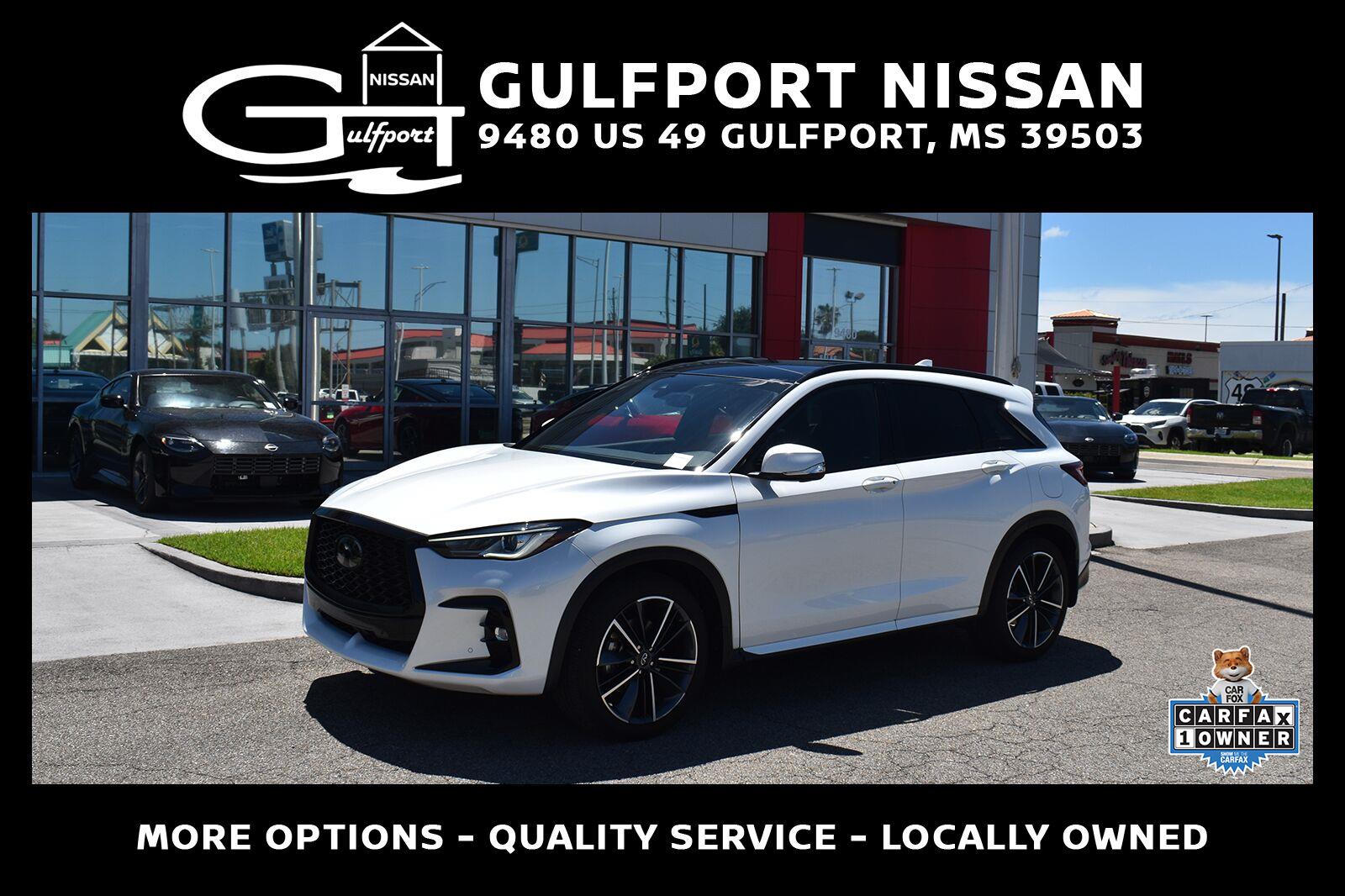 Radiant White 2024 INFINITI QX50 SUV / Crossover Front-Wheel Drive Continuously Variable Transmission