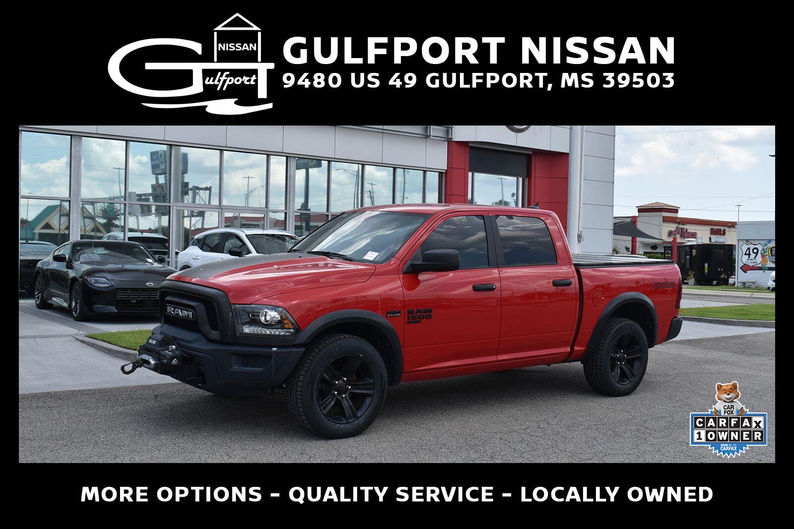 Flame Red Clearcoat 2022 RAM 1500 Pickup Truck Four-Wheel Drive 8-Speed Automatic